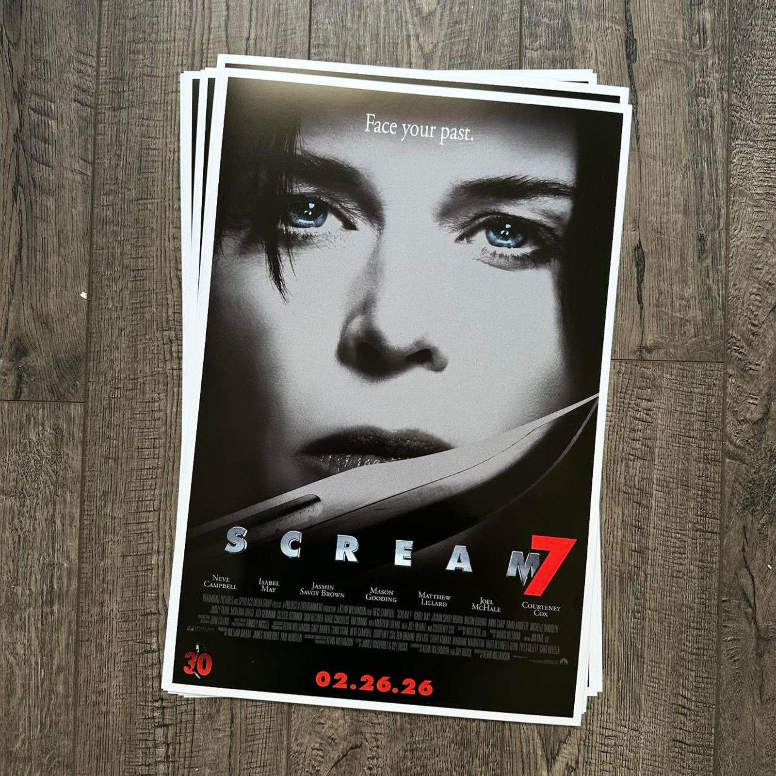 Other 2026 Scream 7 AMC Movie Promo Collectible Horror Poster Size ONE SIZE - 1 Thumbnail