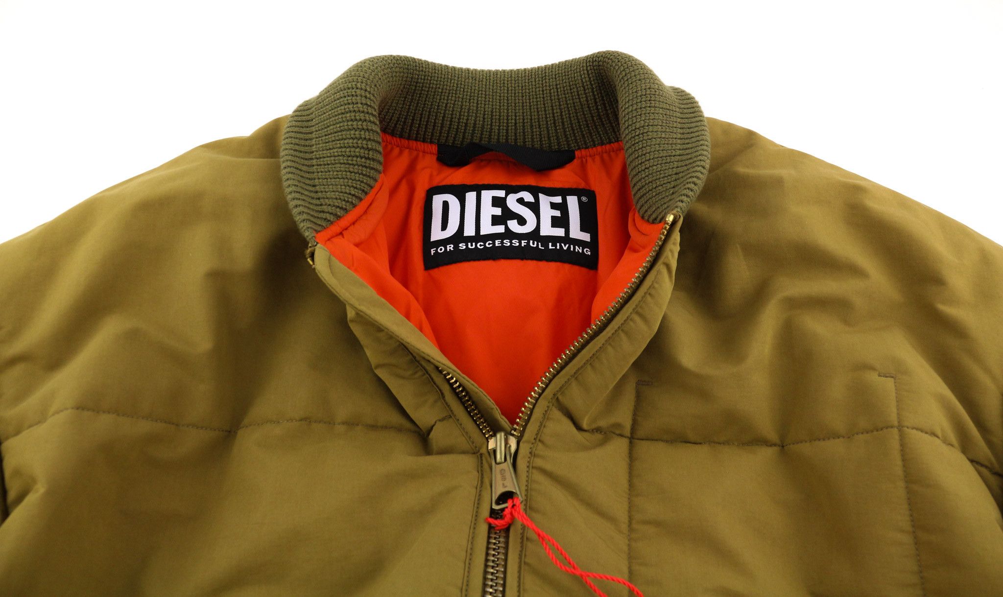 Diesel W-SPLEAK M Brown Patterned Insulated Zip Jacket 40025 Size US M / EU 48-50 / 2 - 5 Thumbnail