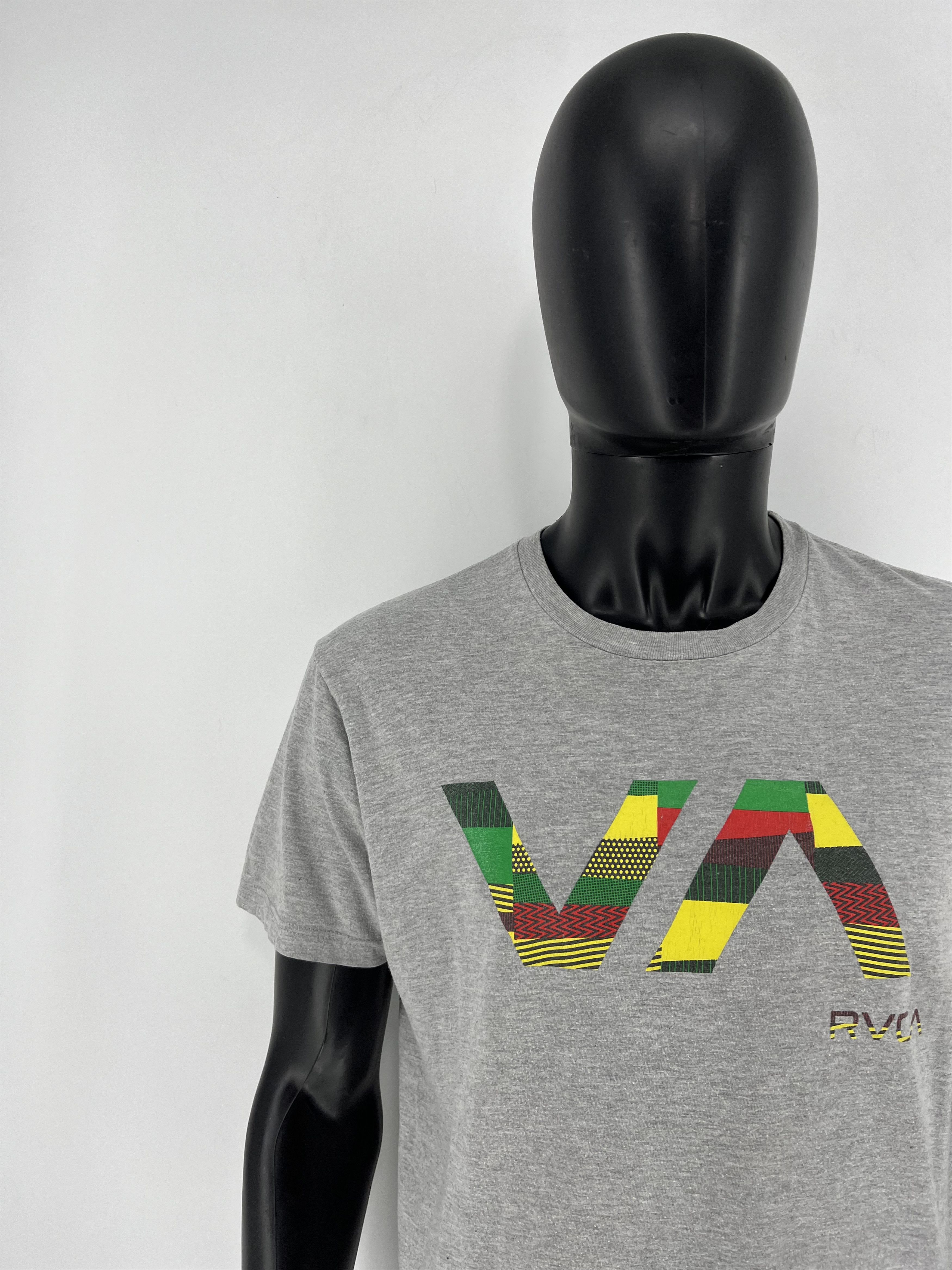 RVCA RVCA Mens Grey Graphic Tee Skater Style Size US L / EU 52-54 / 3 - 7 Thumbnail