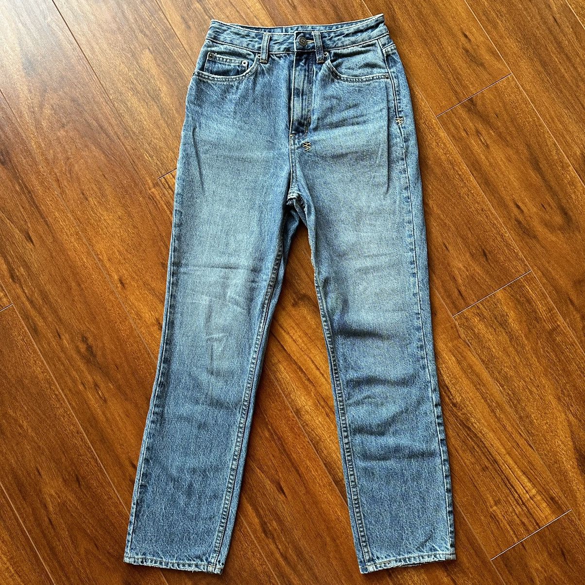 image of Ksubi Chlo Wasted Jeans Young American Light Wash Blue, Women's (Size 24)
