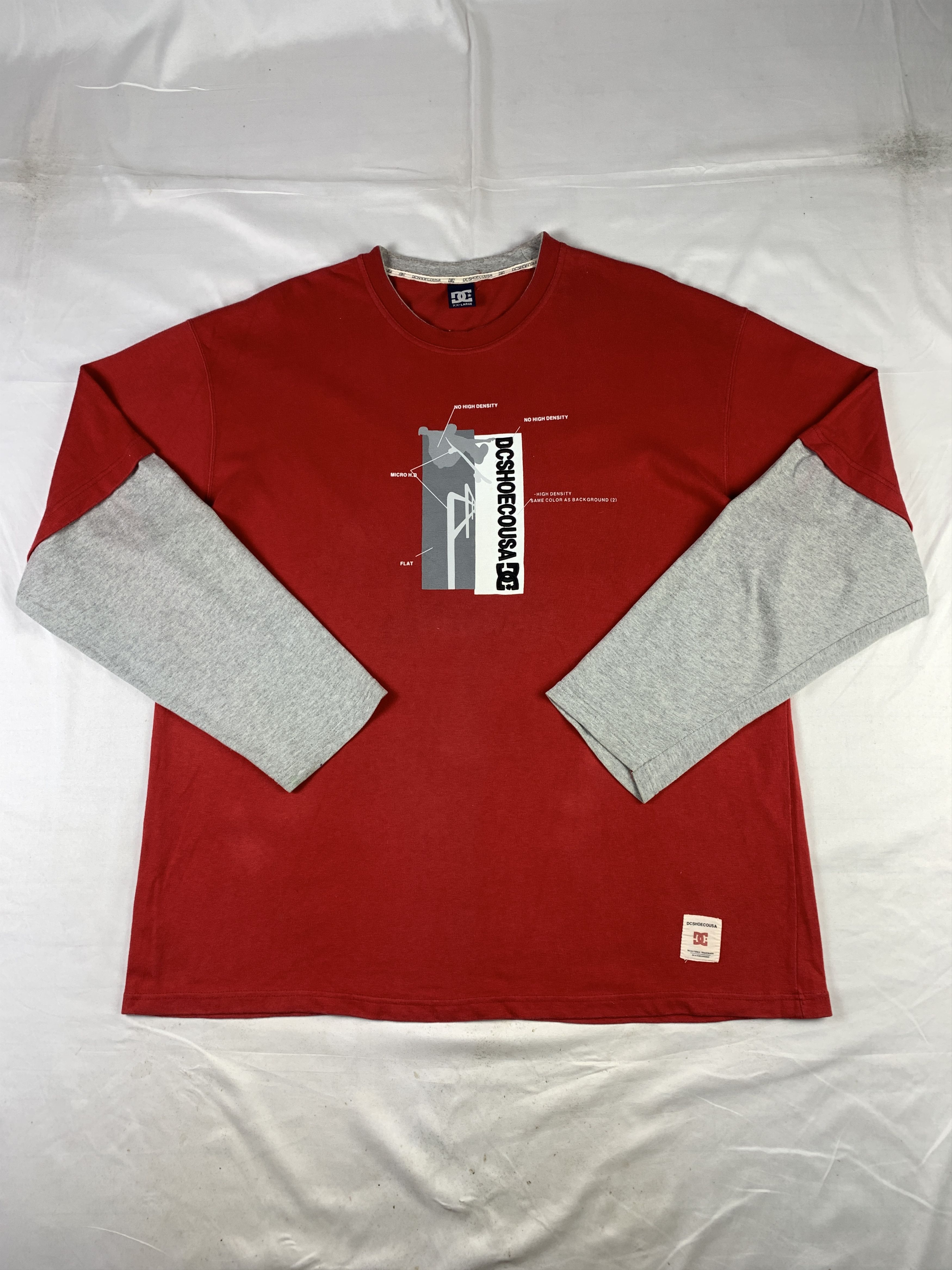 Japanese Brand 2000s DCShoes CO USA Skate Graphic Extra Sleeve Tee (XXL) Size US XXL / EU 58 / 5 - 1 Thumbnail