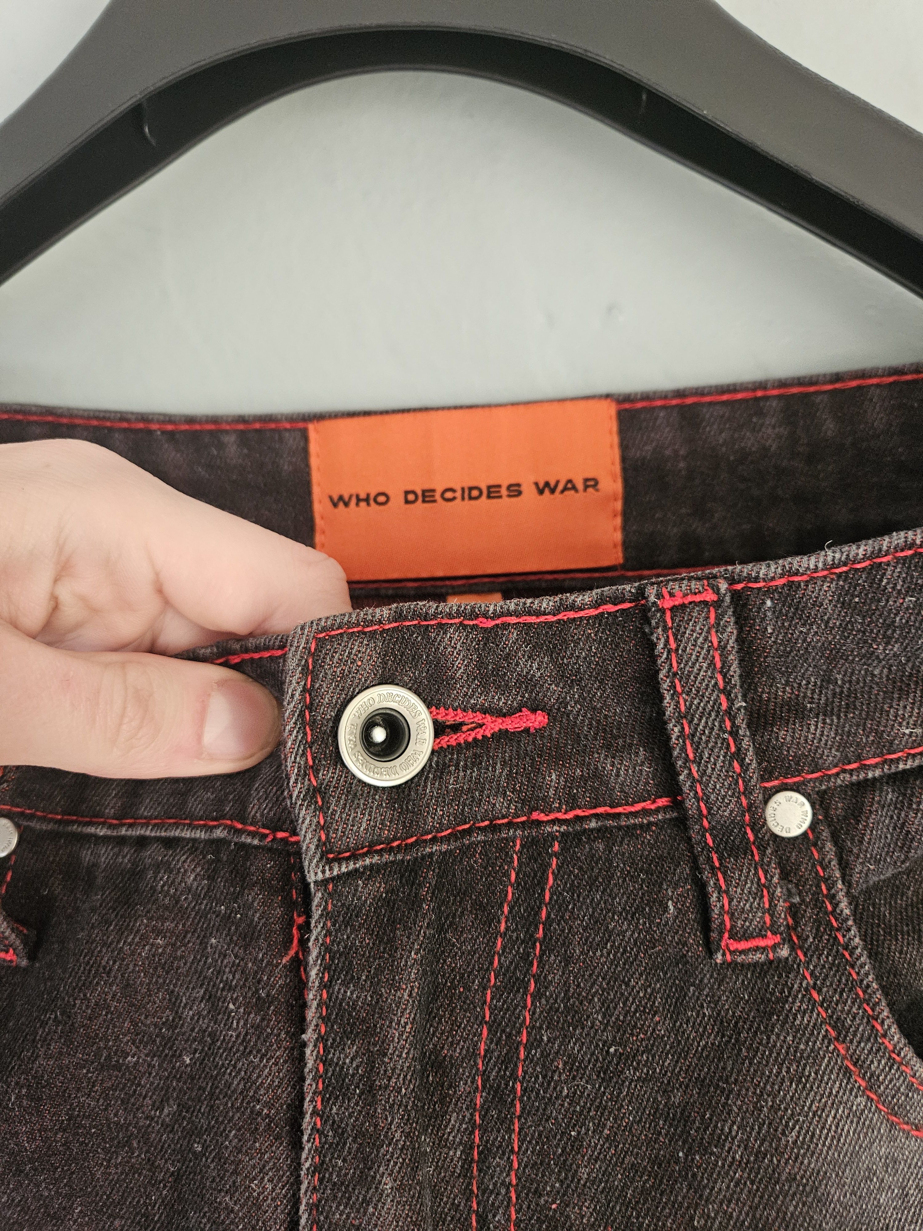 Who Decides War Who Decides War Mrdr Brvdo Crimson Fusion Denim Jeans Size US 30 / EU 46 - 10 Thumbnail
