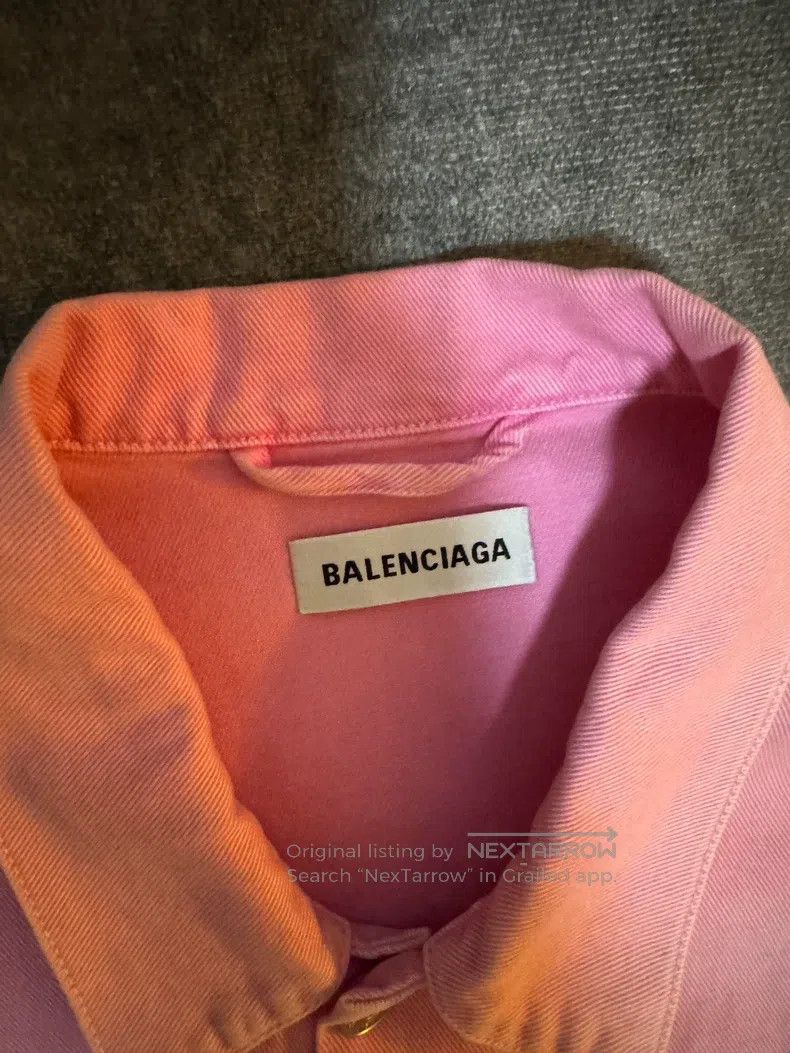 Balenciaga Balenciaga Valentine's Day Series Letter Print Denim Jacke Size XS / US 0-2 / IT 36-38 - 3 Thumbnail