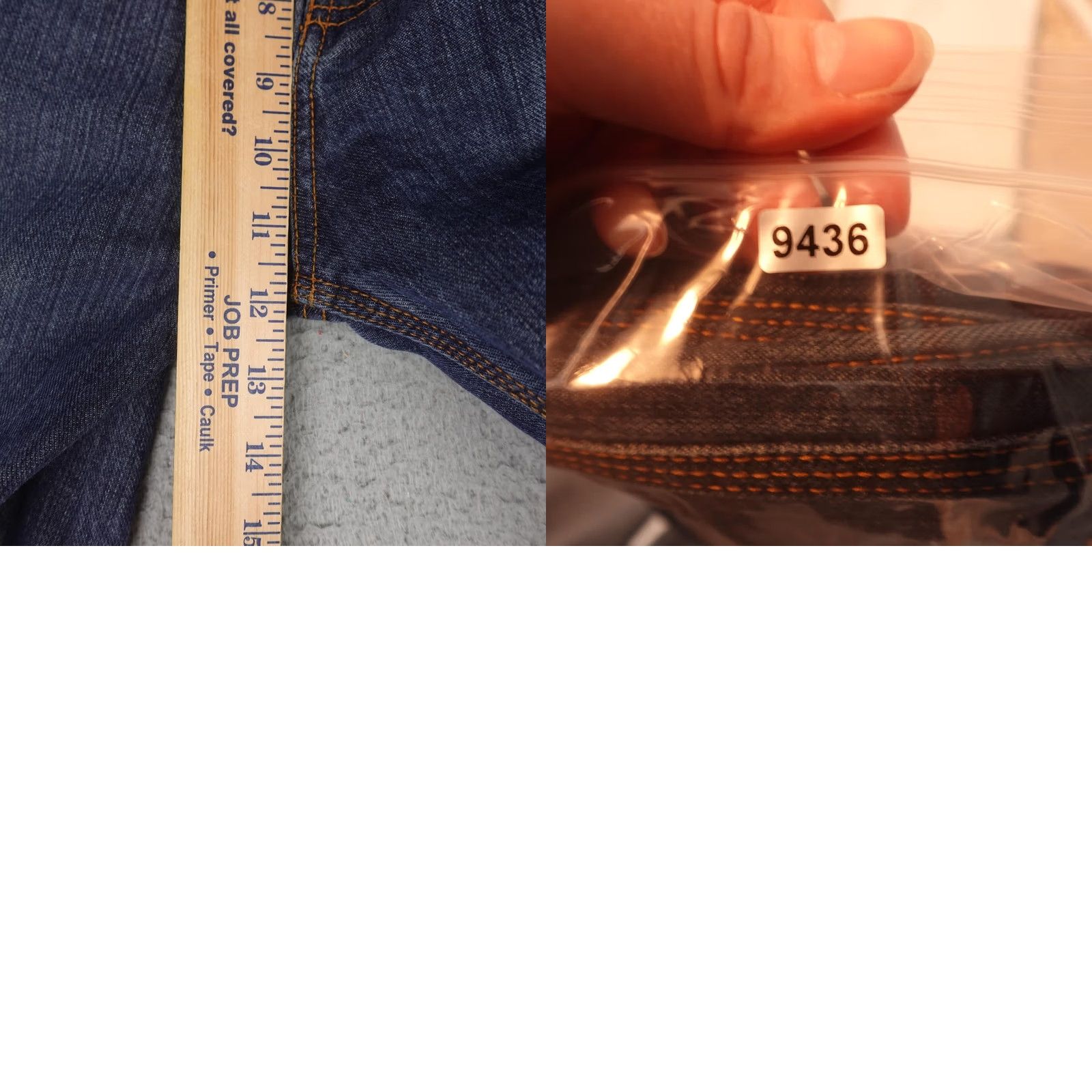Vintage Mecca Mens Jeans 34x30 Blue Denim Carpenter 5-Pocket Relaxed Fit Y2K Hip Hop Style Straight Jeans Mens Size US 34 / EU 50 - 9 Thumbnail