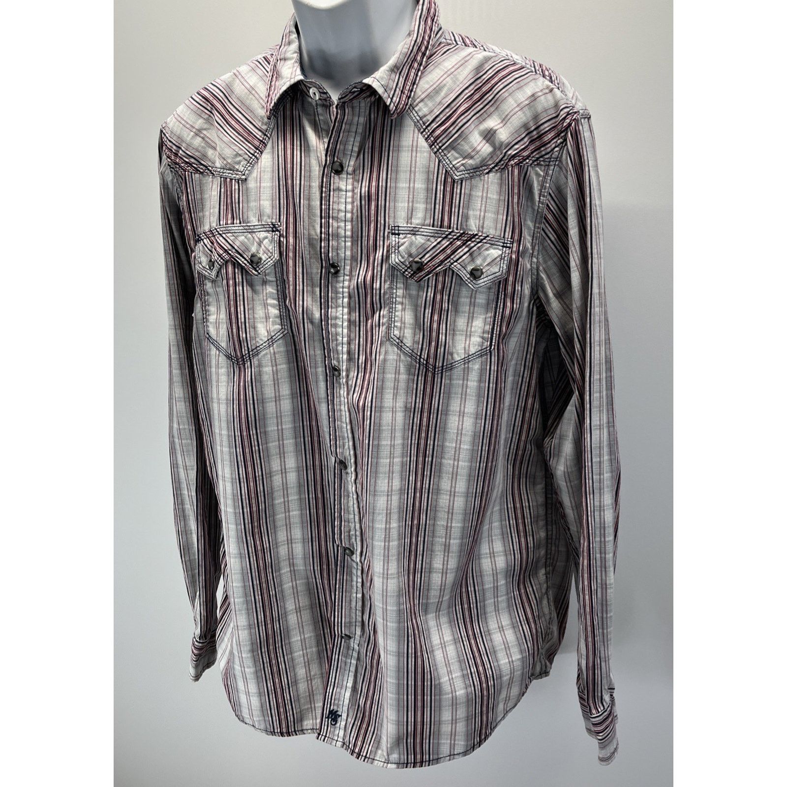 Other Moonshine Spirit by Brad Paisley Men's L Shirt Gray Plaid Size US L / EU 52-54 / 3 - 2 Thumbnail