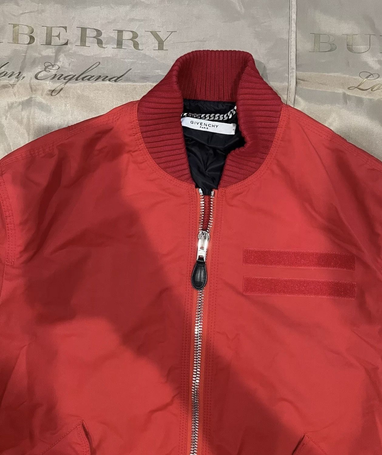 Givenchy Givenchy MA-1 Bomber Flight Jacket Red size 50 $3500 Size US M / EU 48-50 / 2 - 2 Thumbnail