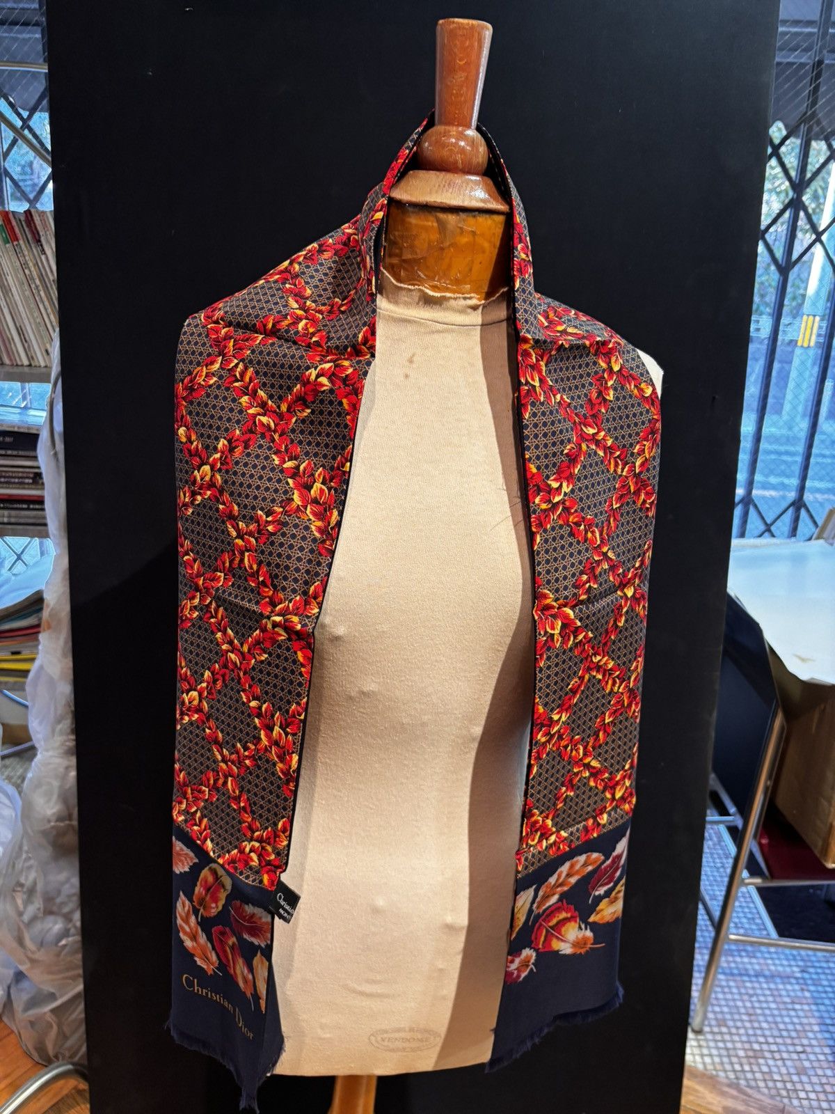 Christian Dior Monsieur Christian Dior Monsieur Silk & Wool Shawl Made in Italy Size ONE SIZE - 6 Thumbnail