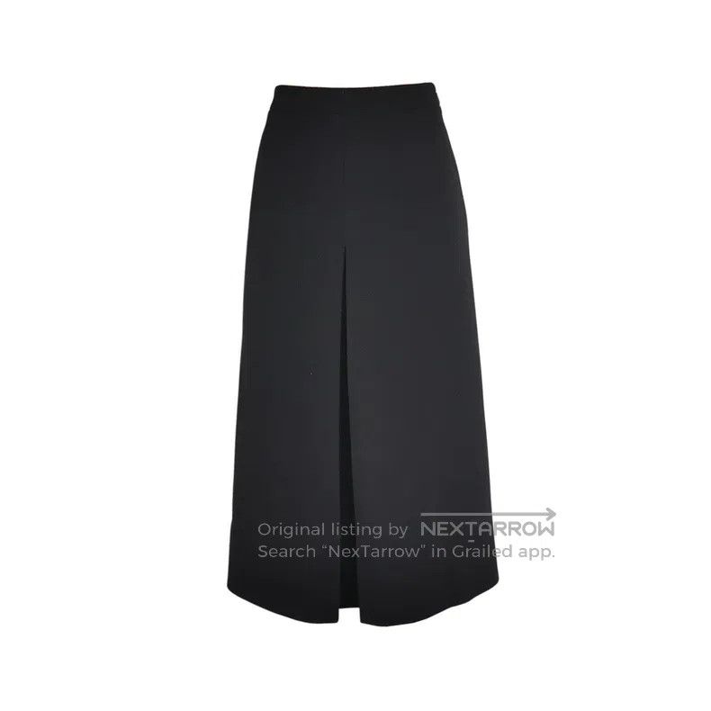 Saint Laurent Paris Saint Laurent Paris Black Wool Long Skirt Size 37" - 1 Thumbnail