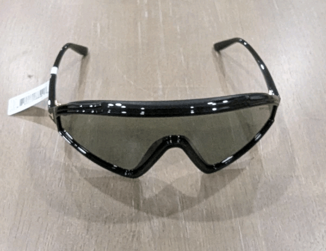 Tom Ford TOM FORD 87mm Shield Sunglasses Black/Smoke Size ONE SIZE - 1 Thumbnail