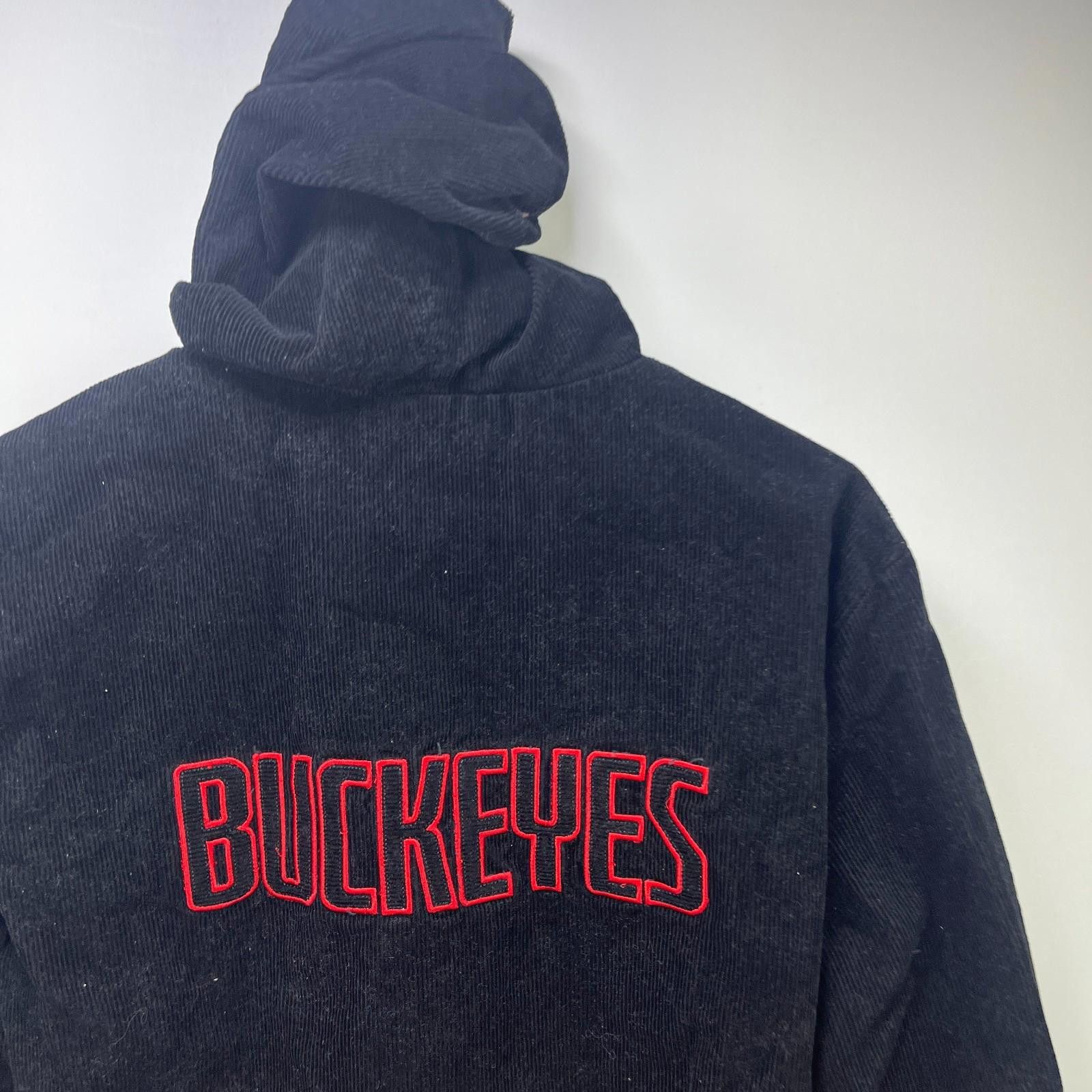 Other Vintage Ohio State Buckeyes Corduroy Hooded Jacket Medium Size ONE SIZE - 2 Thumbnail