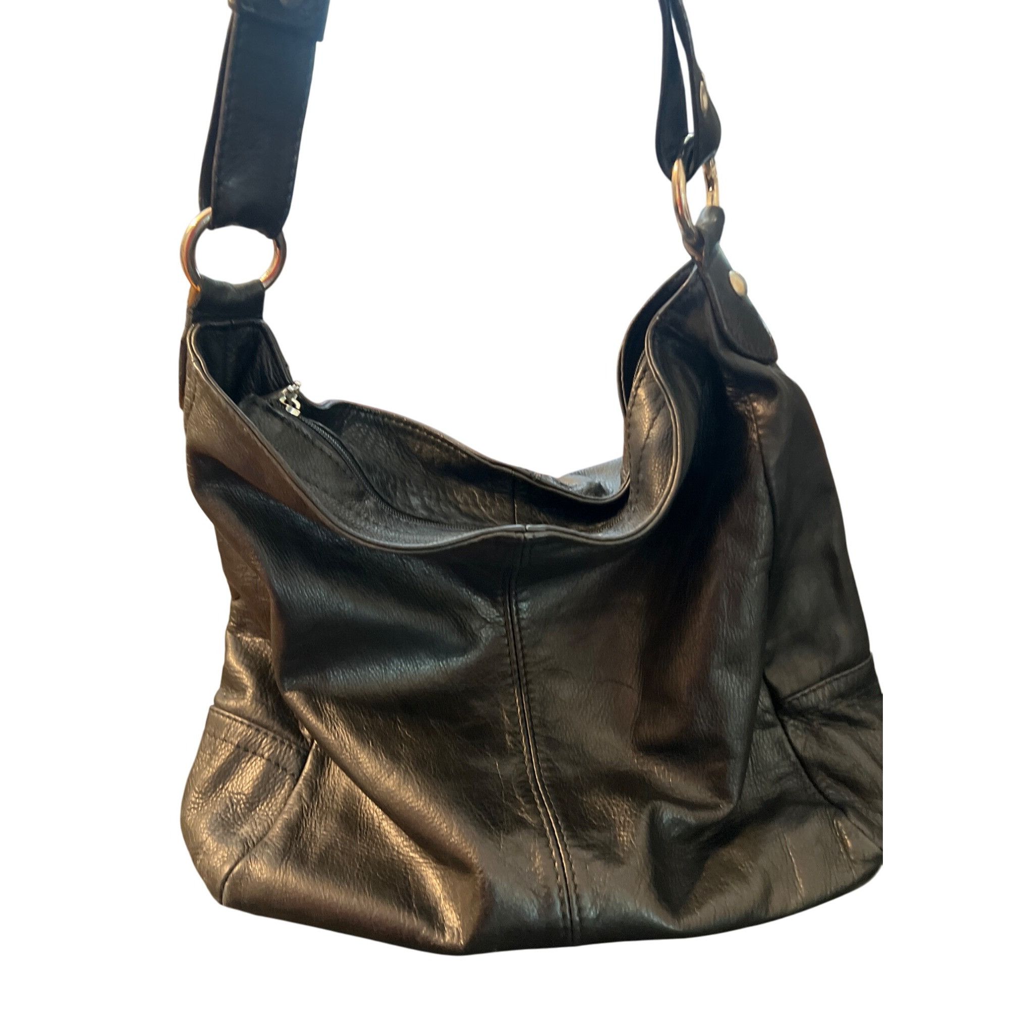 Other Black Leather Borse in Pelle Shoulder Crossbody Bag Italy Si Size ONE SIZE - 5 Thumbnail