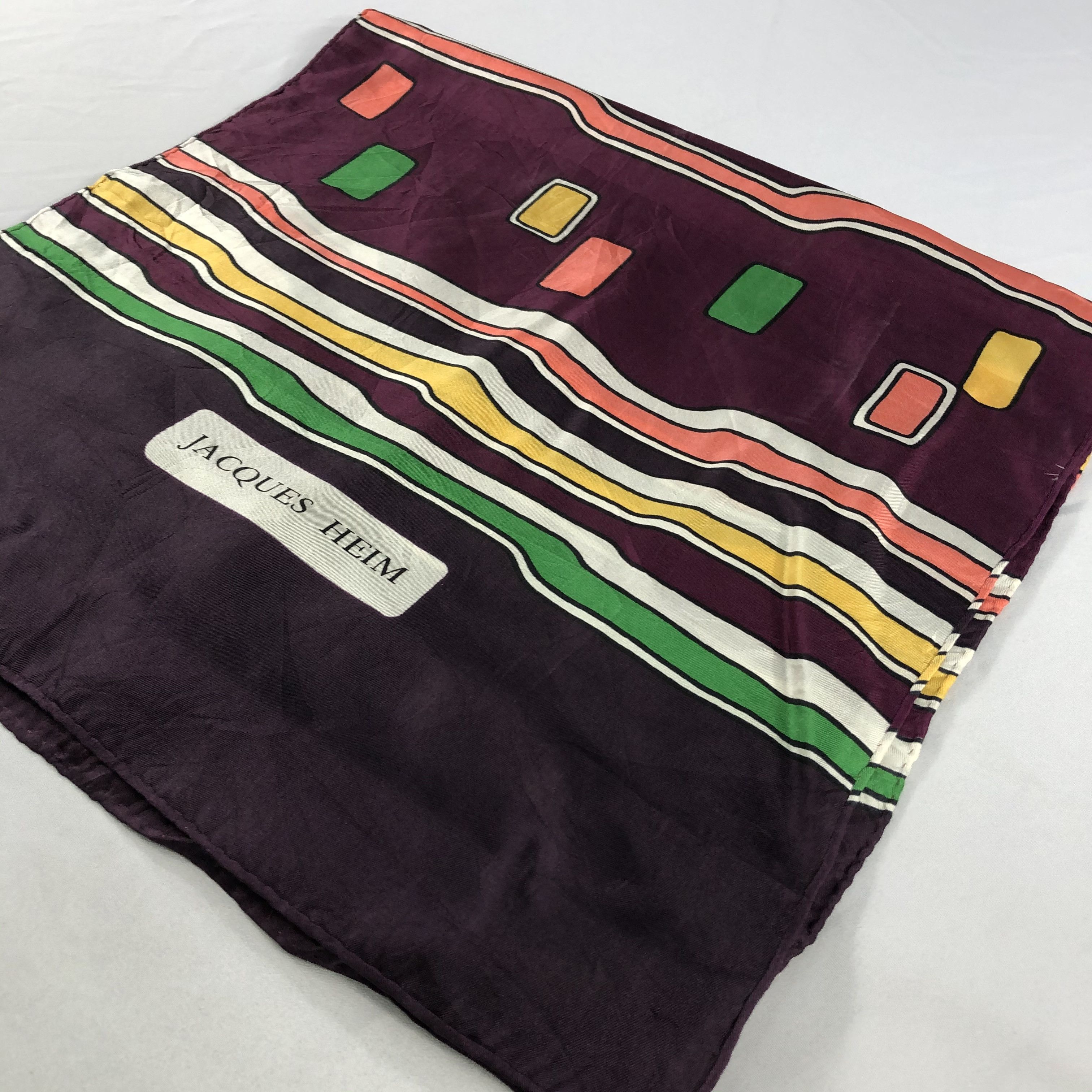 Vintage Vintage Jacques Heim Silk Scarf Size ONE SIZE - 4 Thumbnail