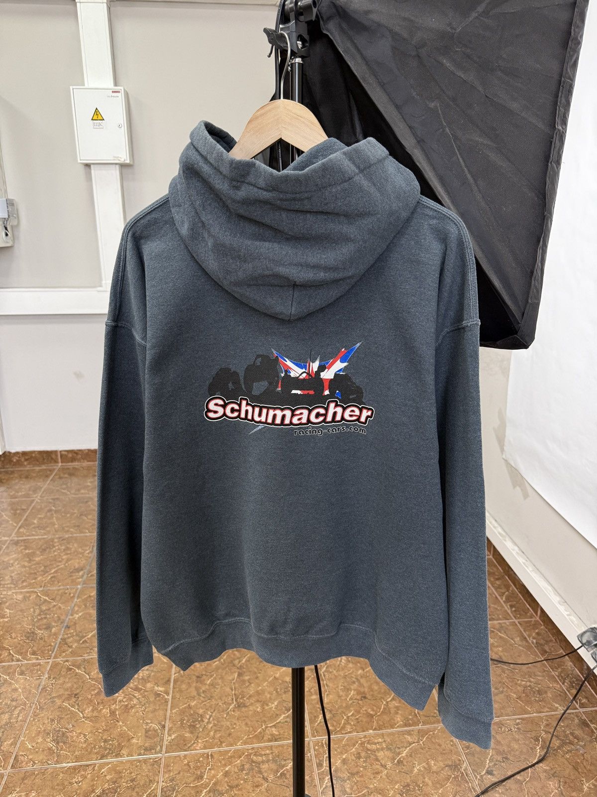 Ferrari 🇬🇧 Vintage 2000s Michael Schumacher F1 Racing Car Hoodie RC Size US L / EU 52-54 / 3 - 2 Thumbnail