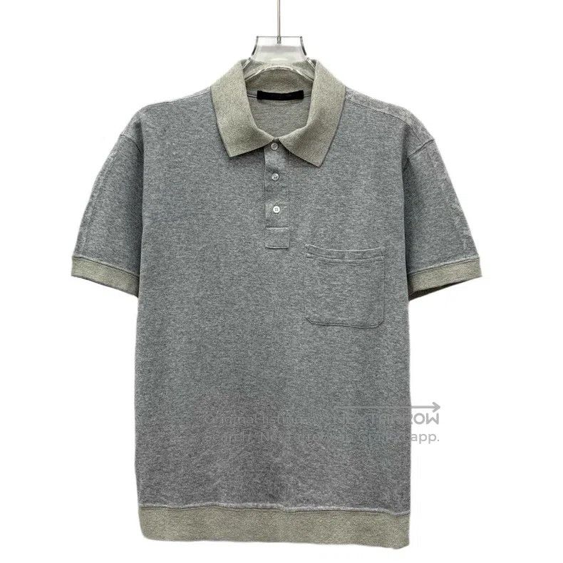 Louis Vuitton Louis Vuitton Grey Cotton Lapel Single Breasted Short Slee Size US S / EU 44-46 / 1 - 1 Thumbnail
