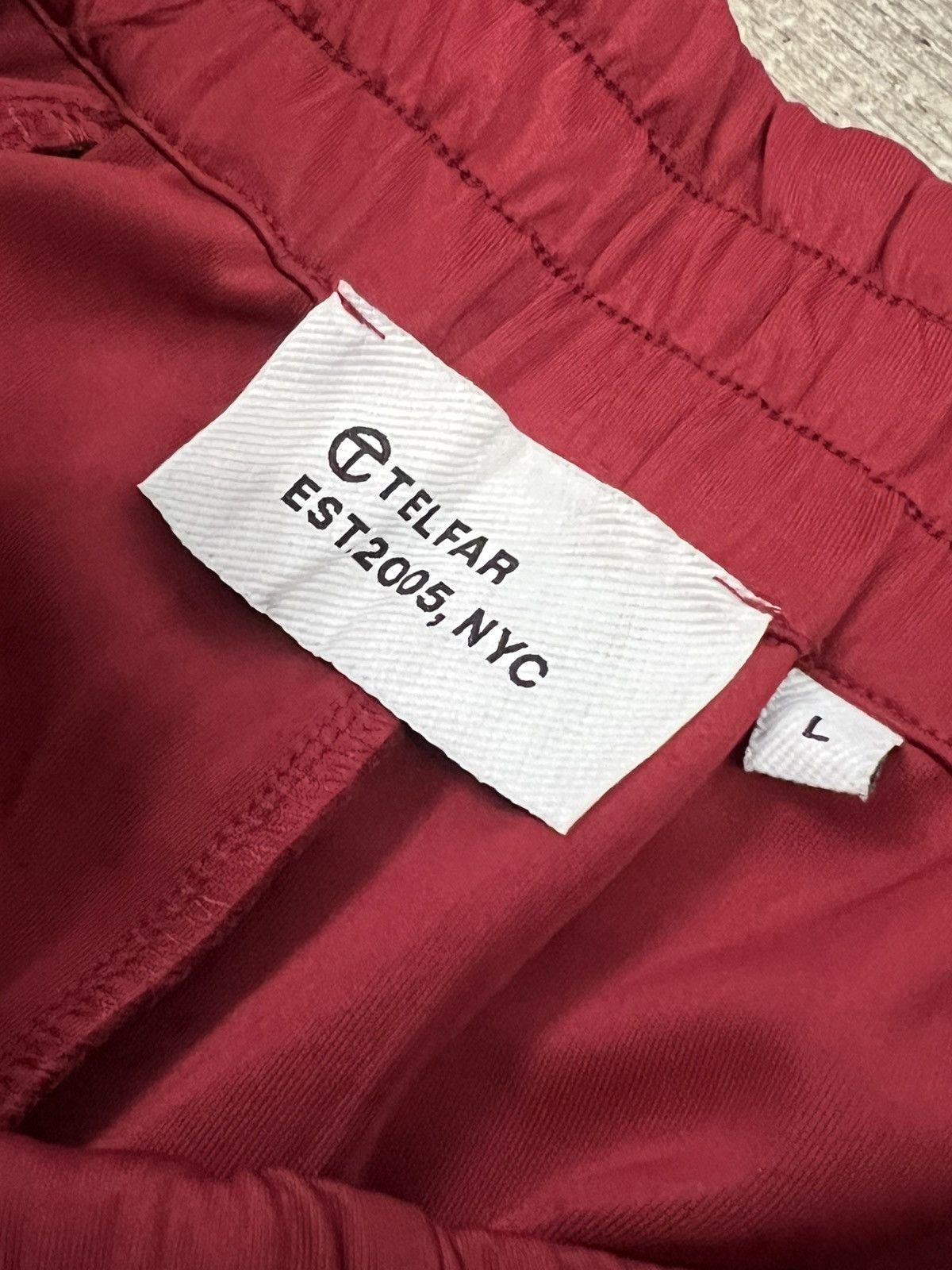 Telfar TELFAR Track Pants Oxblood Large Size US 36 / EU 52 - 2 Thumbnail