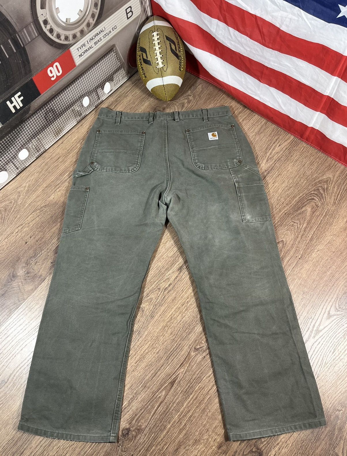 Carhartt Vintage Carhartt Green Double Knee Workwear Carpenter Pants Size US 38 / EU 54 - 10 Thumbnail