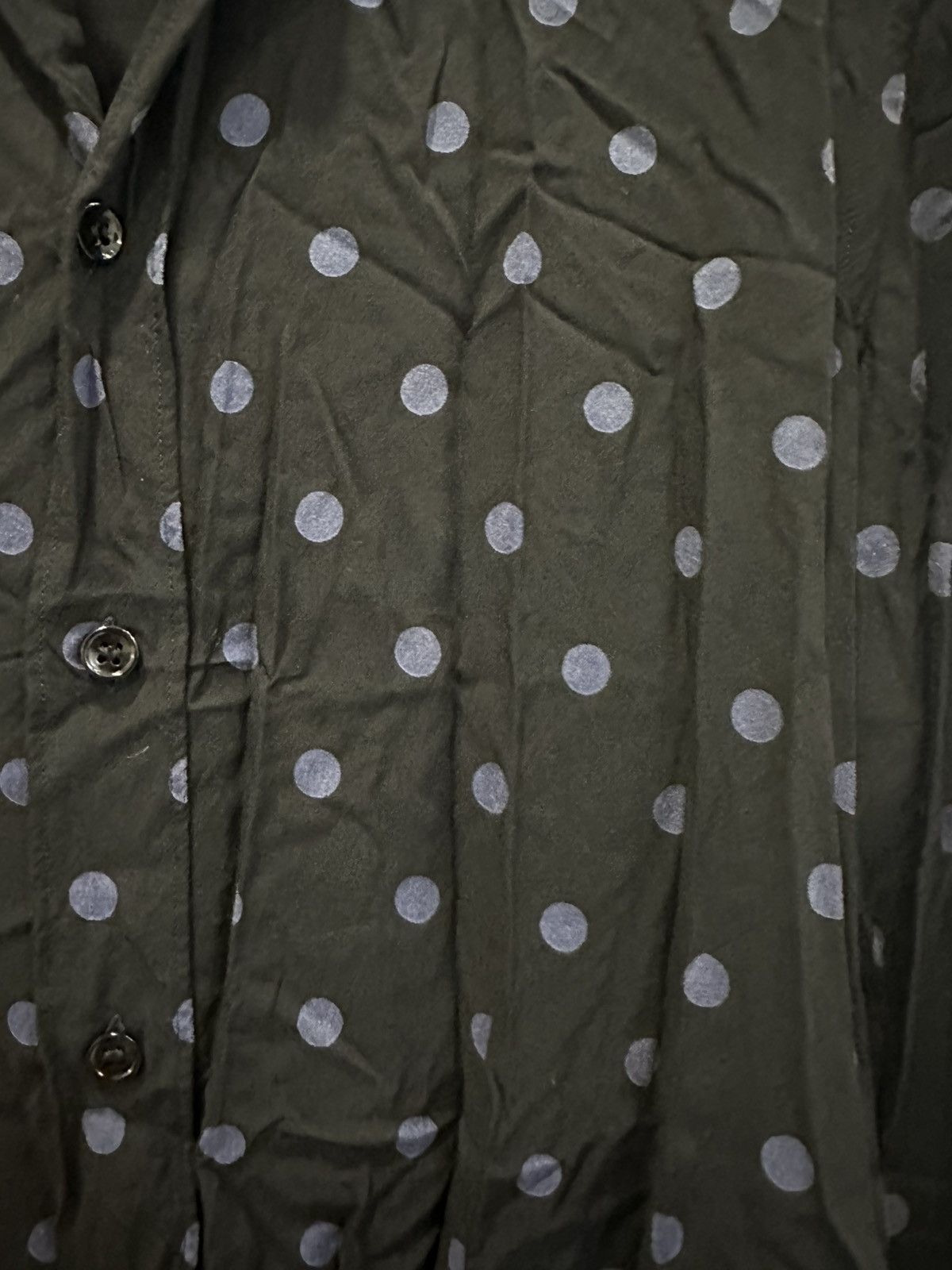 Saint Laurent Surf Sound Polkadot Button Up Shirt