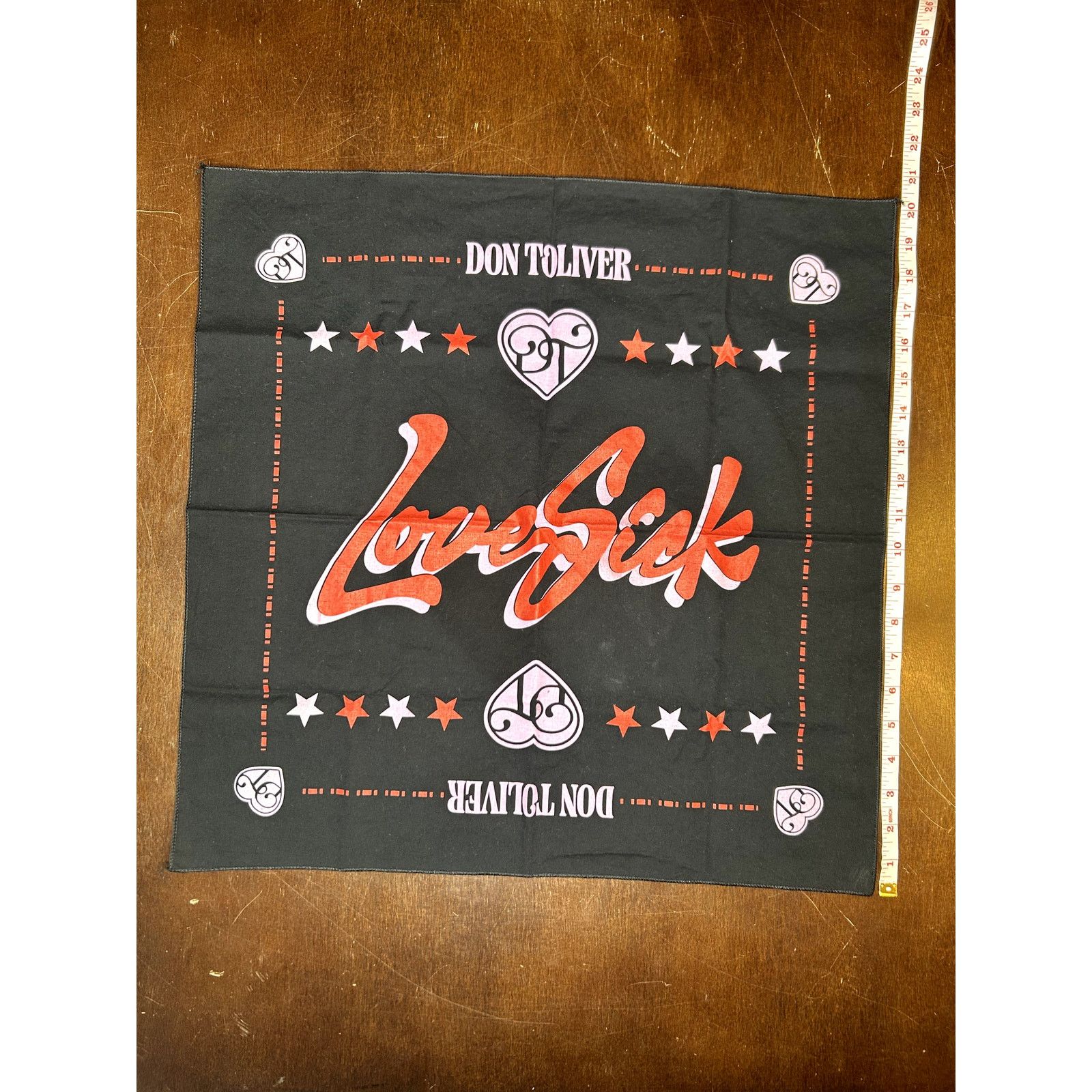 Vintage Exclusive 2023 Don Toliver Love Sick Tour Bandana & Notebook Size ONE SIZE - 5 Thumbnail