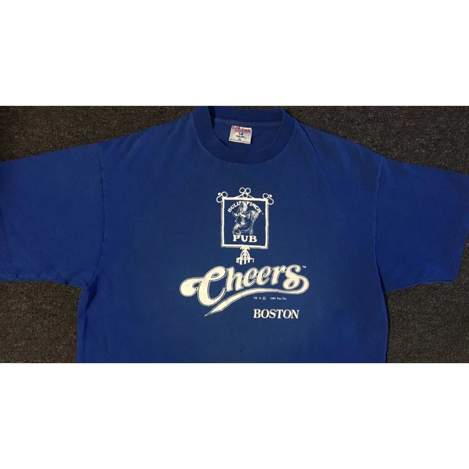Vintage Vtg 90s Cheers TV Show Faded Promo Shirt XL Bar TV Show Sitcom Boston Grunge 80s Size US XL / EU 56 / 4 - 6 Thumbnail