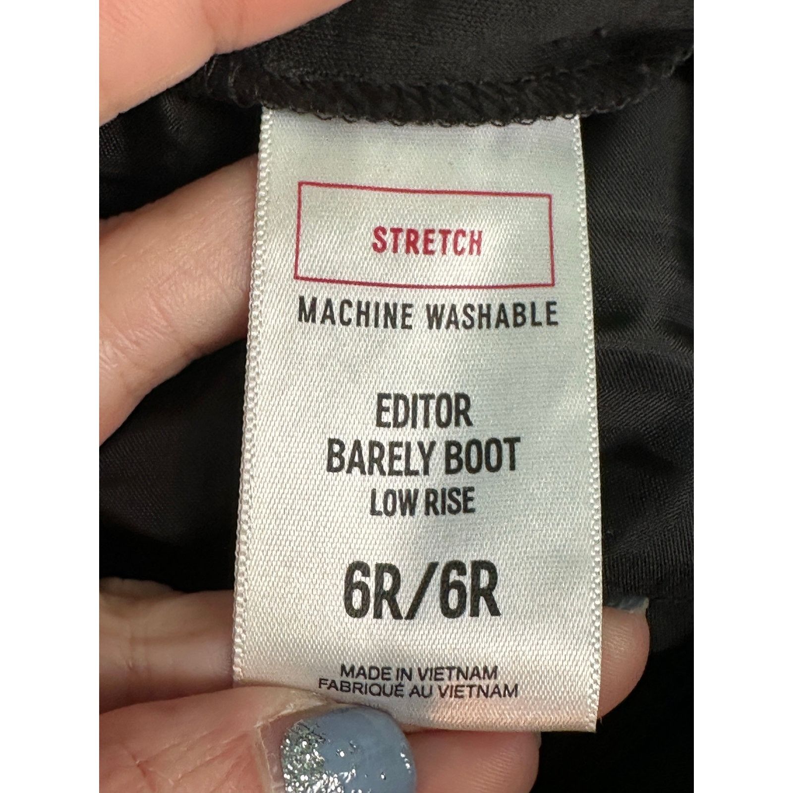 Express Express gray low rise barely boot pants size 6 Size 28" / US 6 / IT 42 - 4 Thumbnail