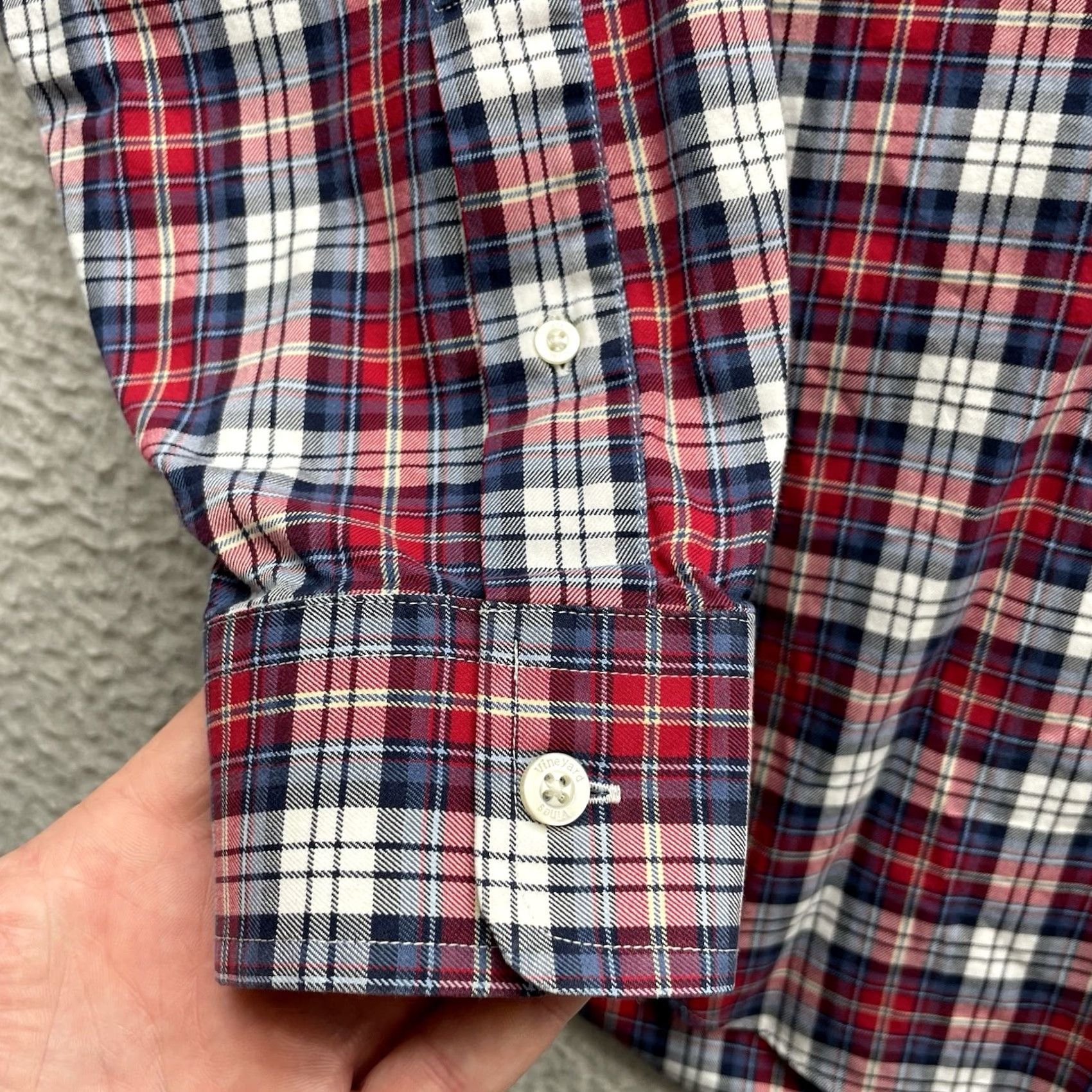 Vineyard Vines Vineyard Vines Murray Shirt Mens M Red Blue Plaid Button Up Preppy Whale Size US M / EU 48-50 / 2 - 4 Thumbnail