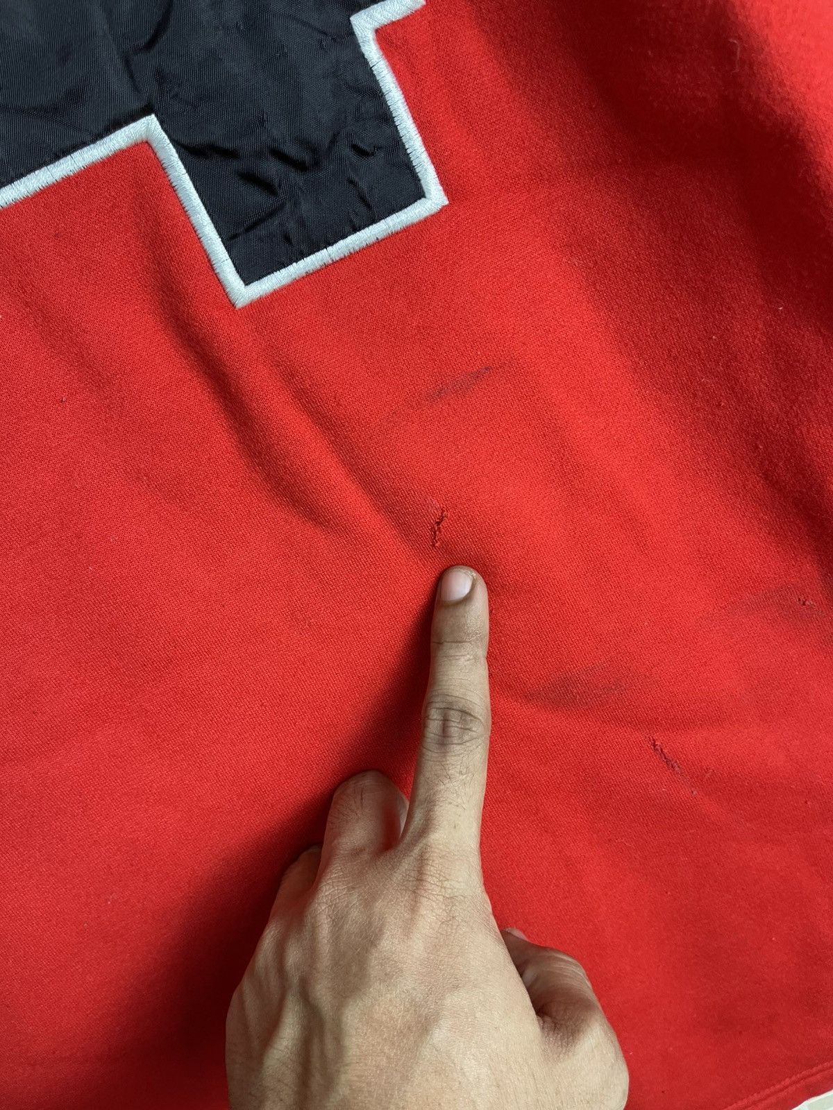 Japanese Brand × Vintage VINTAGE Y2K FB COUNTY HOODIE RED COLOUR Size US L / EU 52-54 / 3 - 17 Thumbnail