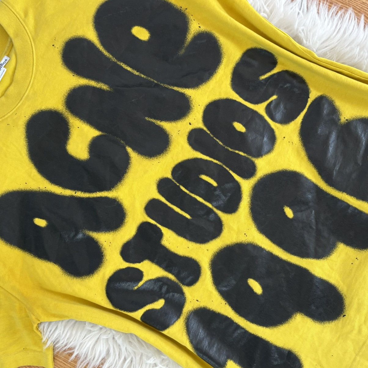Acne Studios Acne Studios 1996 Graphic Logo T-Shirt Yellow/Black Size US M / EU 48-50 / 2 - 8 Thumbnail