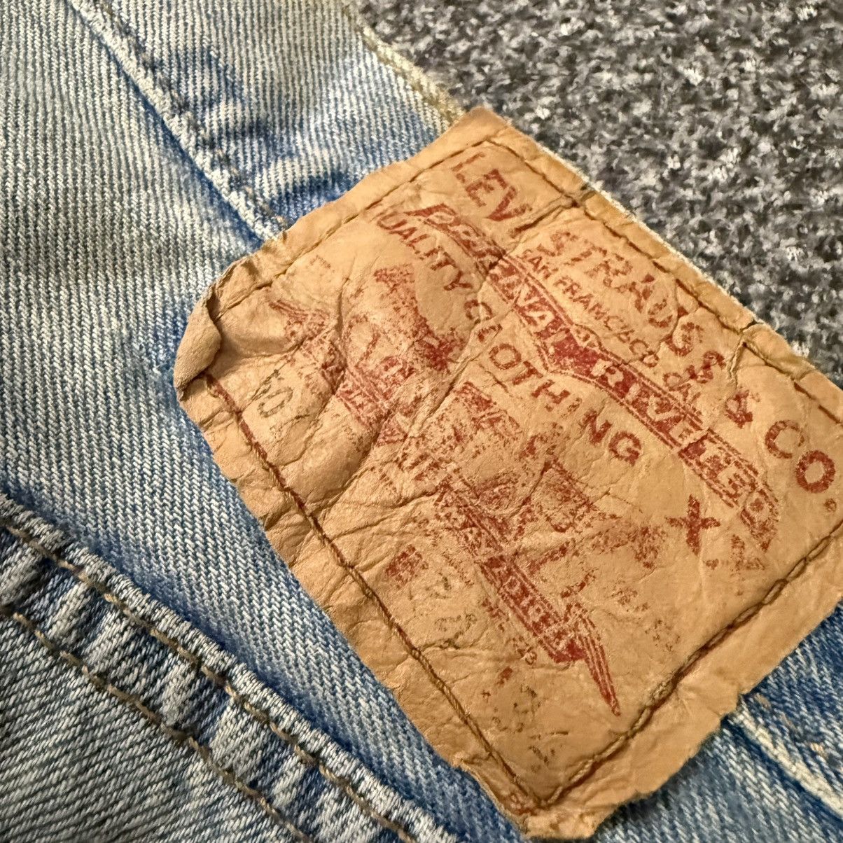 Levi's Vintage y2k Levis 501 Straight Cut Distressed Denim W34 Size US 34 / EU 50 - 9 Thumbnail