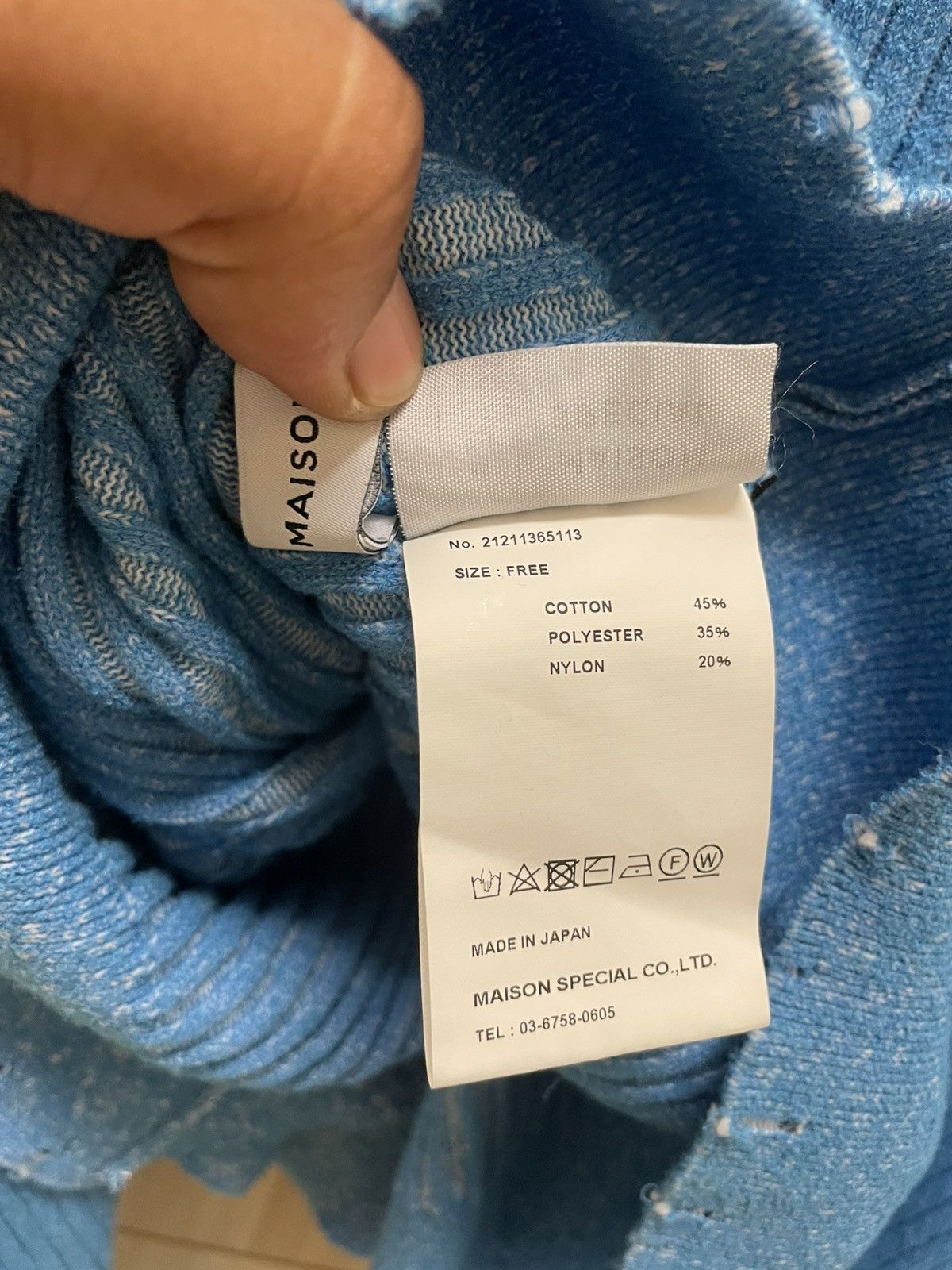 Japanese Brand Maison Special Crop Cardigan Size ONE SIZE - 8 Thumbnail