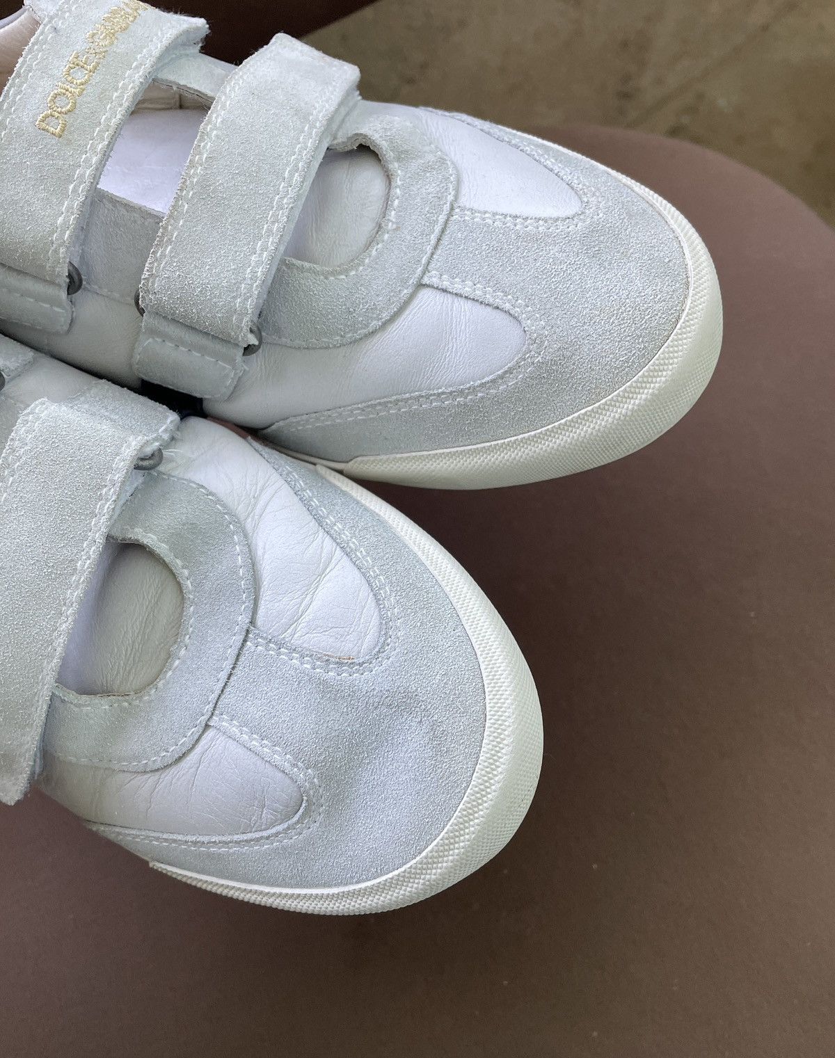 Dolce & Gabbana Dolce & Gabbana Women’s White grey Leather Sneakers Size US 6 / IT 36 - 5 Thumbnail