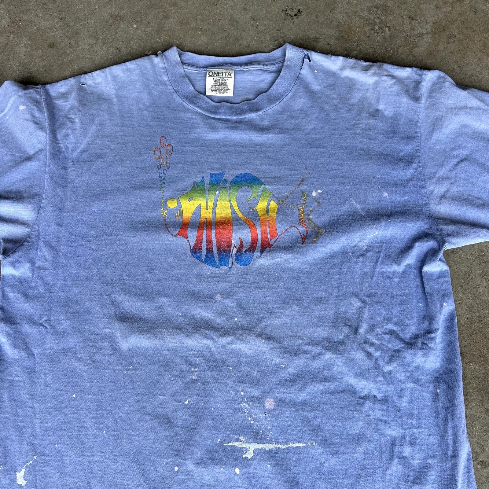Vintage Vintage 90s Phish Tour T-Shirt Stained XL Size US XL / EU 56 / 4 - 2 Thumbnail
