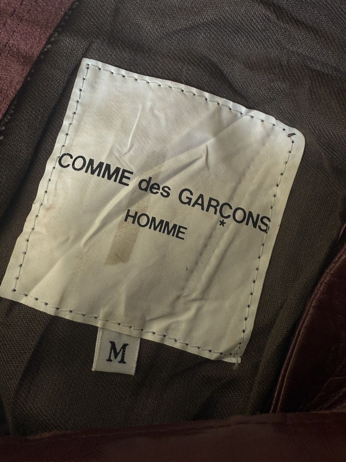 Comme des Garcons 1998 Comme des Garcons Homme Leather Pants Size US 30 / EU 46 - 6 Thumbnail