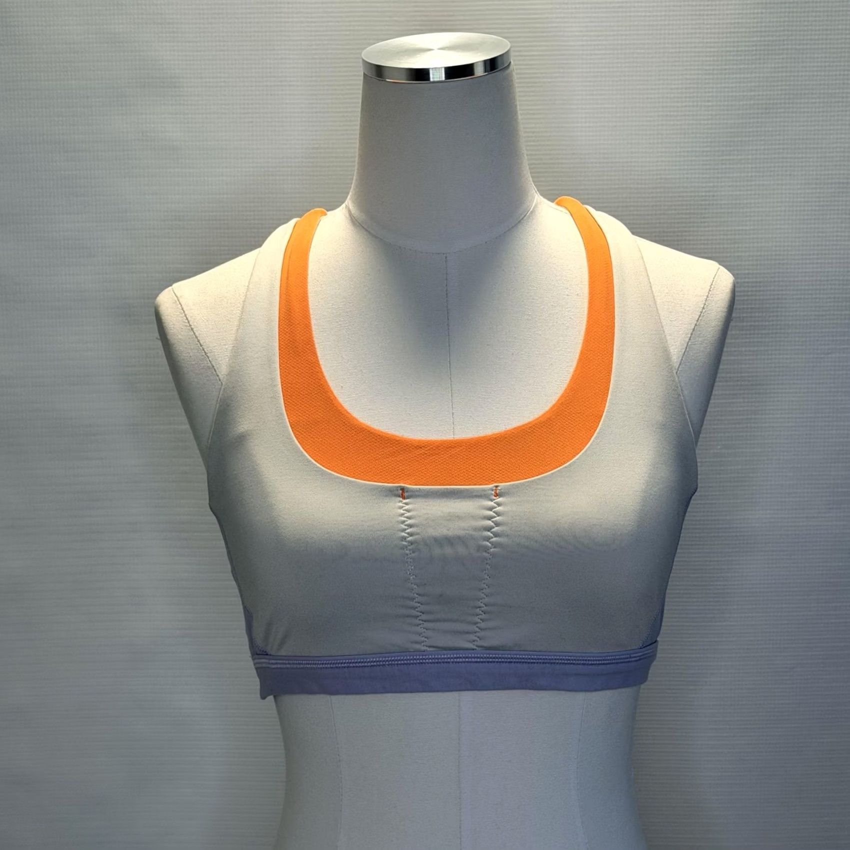 Lululemon Lululemon Sports Bra Womens S Orange Run Stuff Your Bra Crossback Colorblock Size ONE SIZE - 4 Thumbnail
