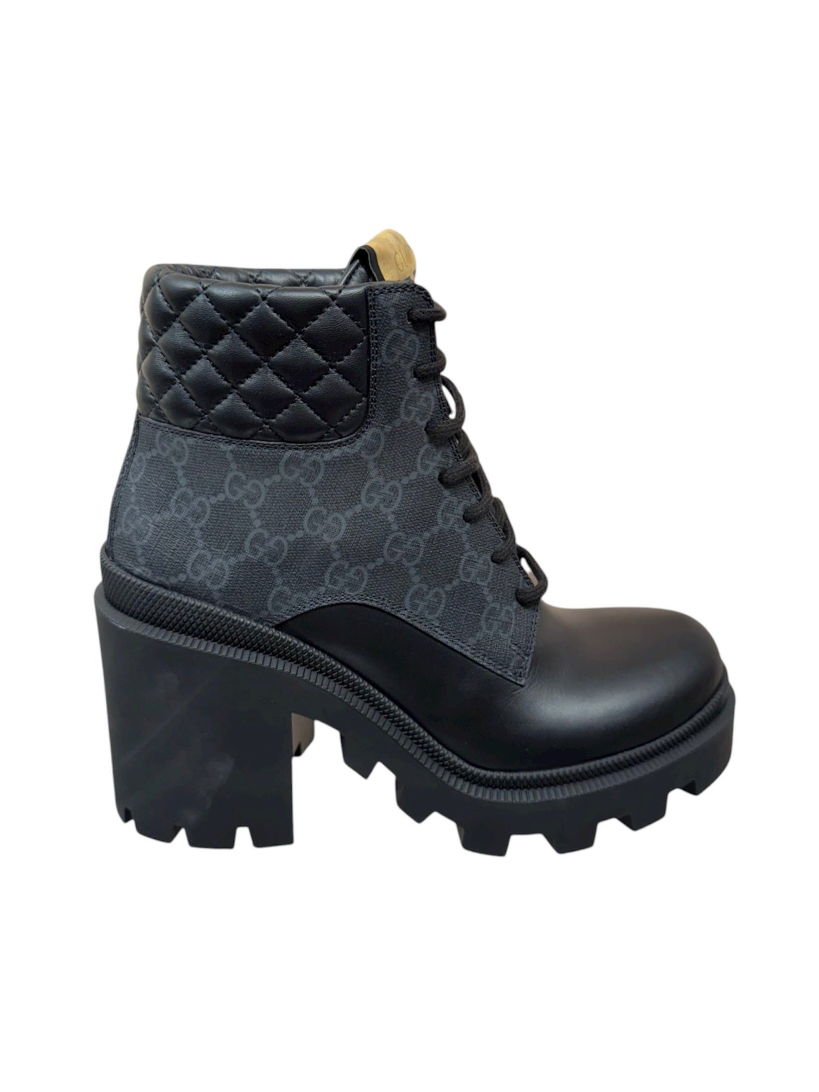 Gucci Gucci GG Leather Ankle Boots SIZE 38.5 Size ONE SIZE - 1 Thumbnail