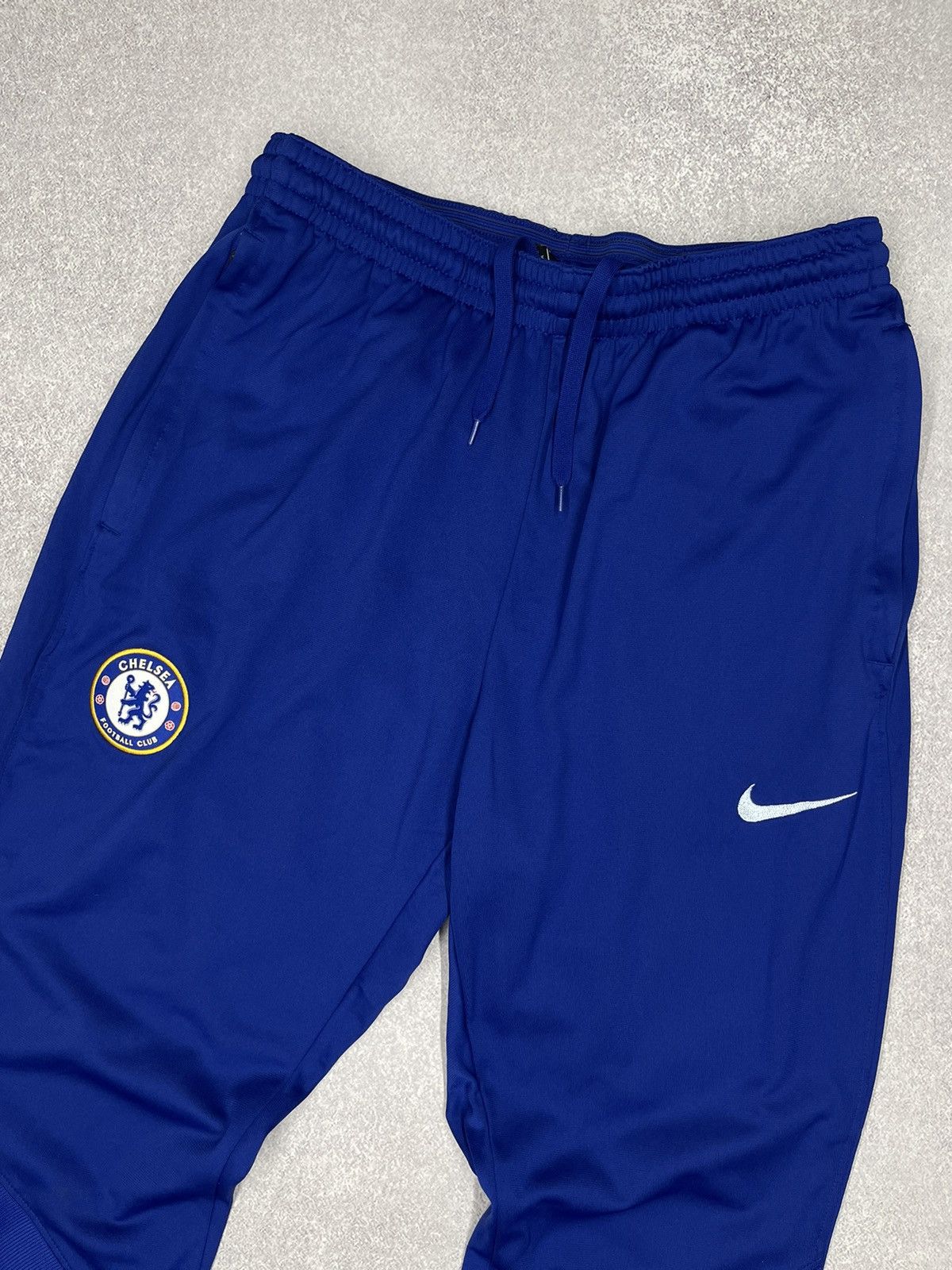 Mens Nike Chelsea Football Club Blue Sweatpants Soccer