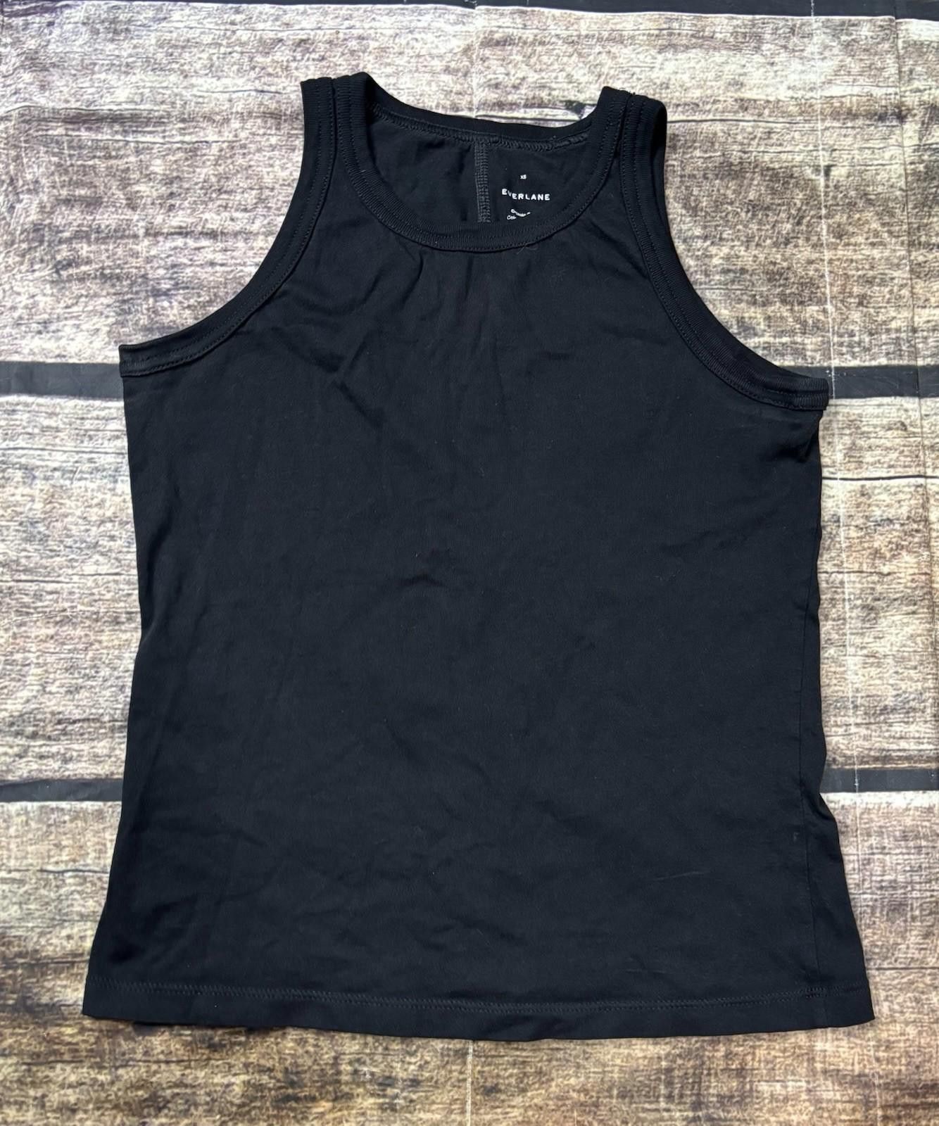 Everlane Everlane Tank Top Womens XS Organic Cotton Black Sleeveless Size XS / US 0-2 / IT 36-38 - 1 Thumbnail