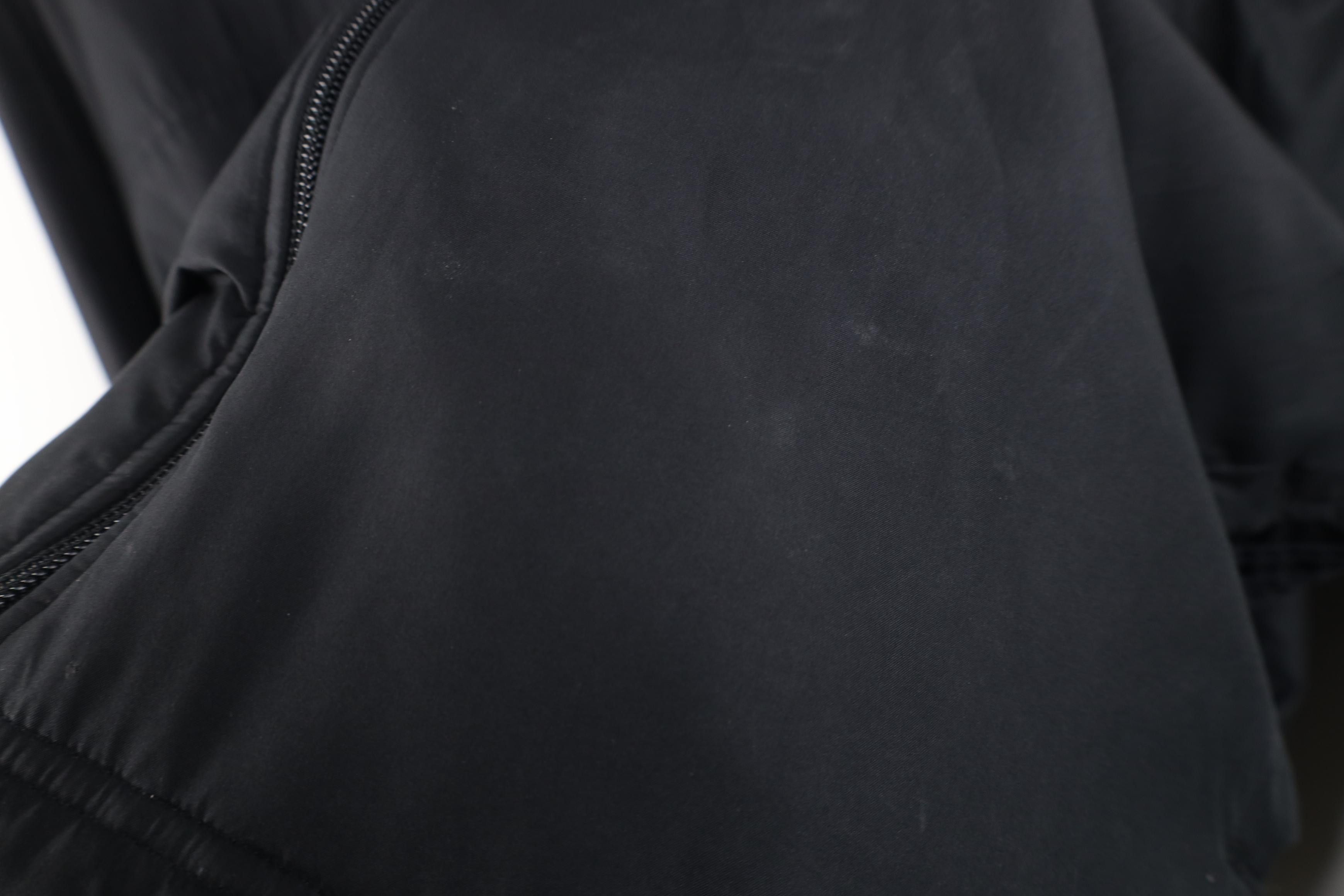 Adidas Vintage Adidas Spell Out Fleece Lined Hooded Jacket Black Size US L / EU 52-54 / 3 - 8 Thumbnail