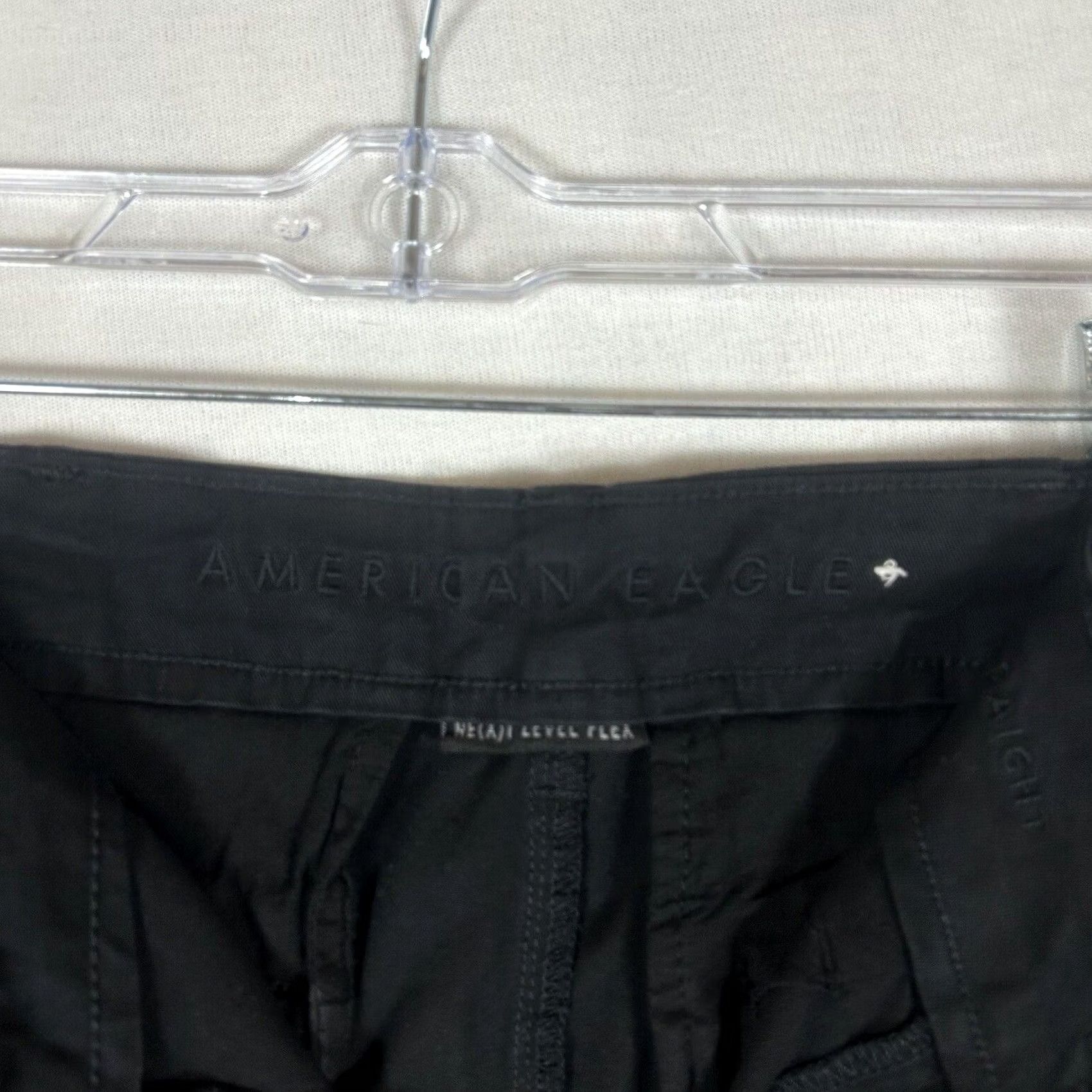 American Eagle Outfitters American Eagle Jeans Mens 28 x 30 Straight Stretch Regular Black Mid Rise Inseam 30 Size US 28 / EU 44 - 3 Thumbnail