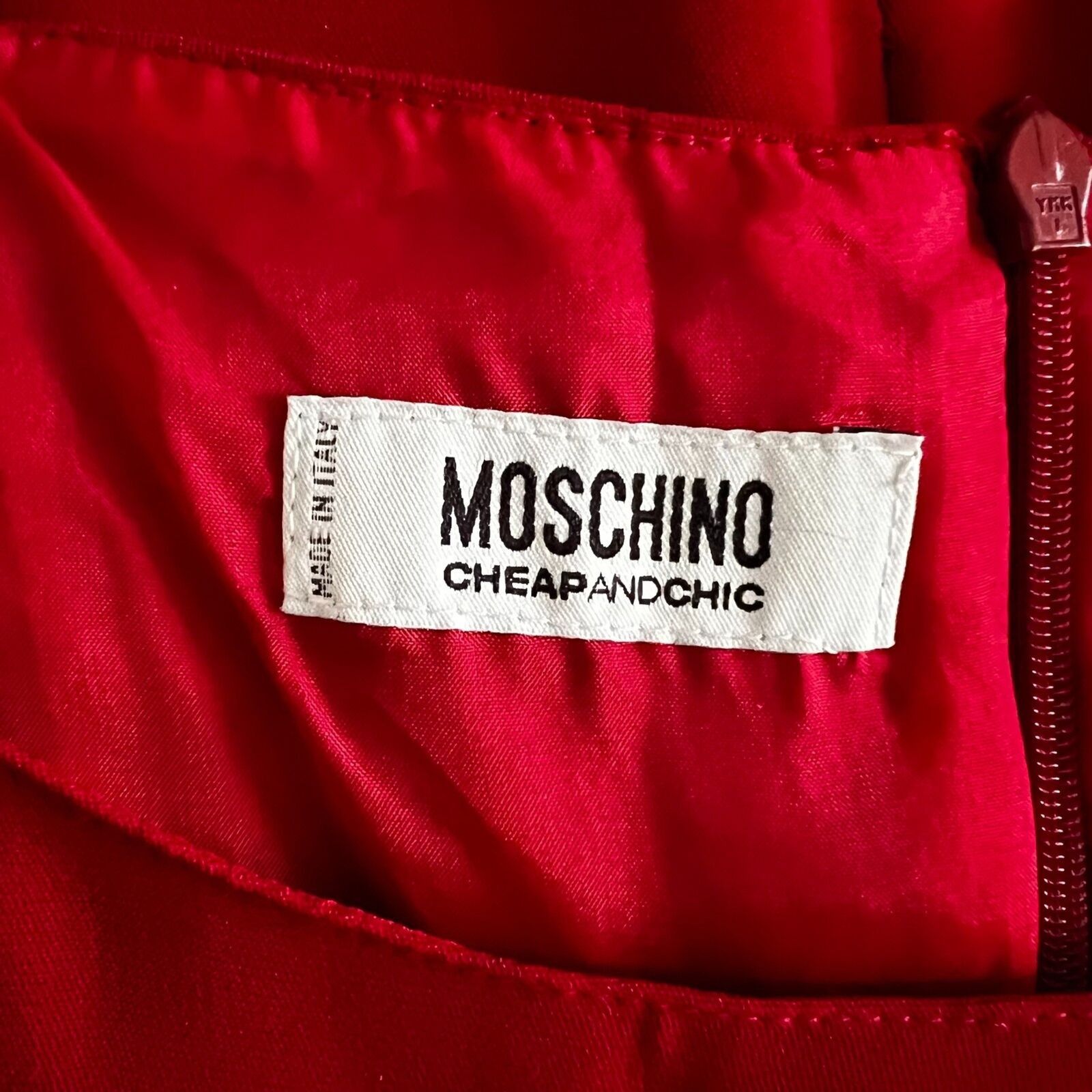 Moschino MOSCHINO CHEAP AND CHIC Red Sleeveless Mini Dress, US6/IT4o Size M / US 6-8 / IT 42-44 - 4 Thumbnail
