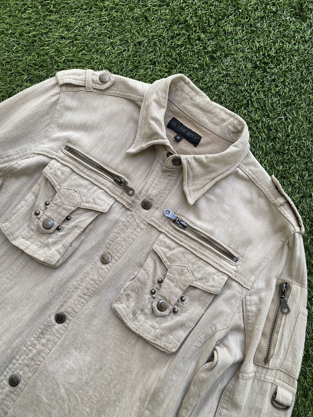 In The Attic Archive🔥 Vintage In The Attic Tactical Multi-pocket Shirts Size US M / EU 48-50 / 2 - 3 Thumbnail