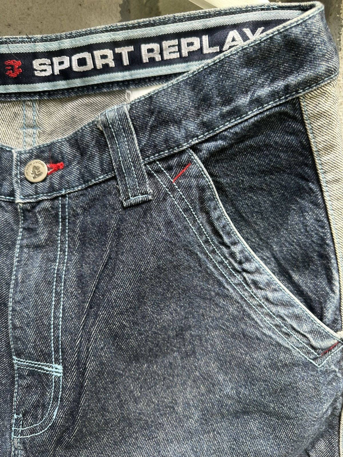If Six Was Nine × Replay Vintage 90s SPORT REPLAY Baggy HipHop Pants BOSS01 Size US 35 - 9 Thumbnail