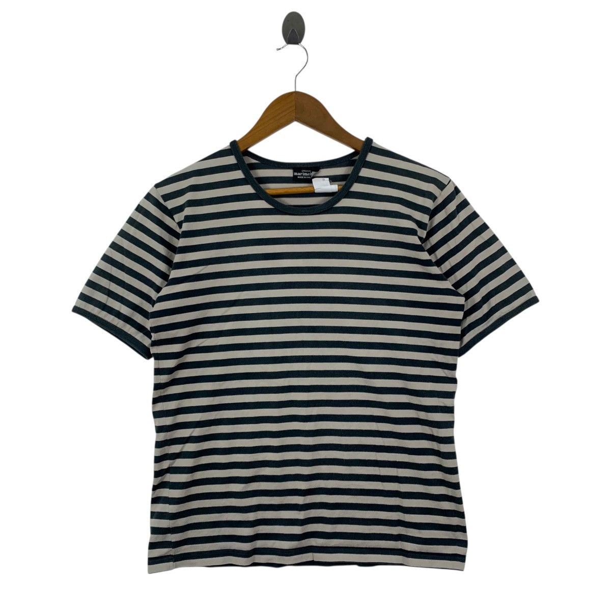 Marimekko MARIMEKKO Finland Brand Stripes Plain Short Sleeve Tshirt Size US S / EU 44-46 / 1 - 1 Thumbnail