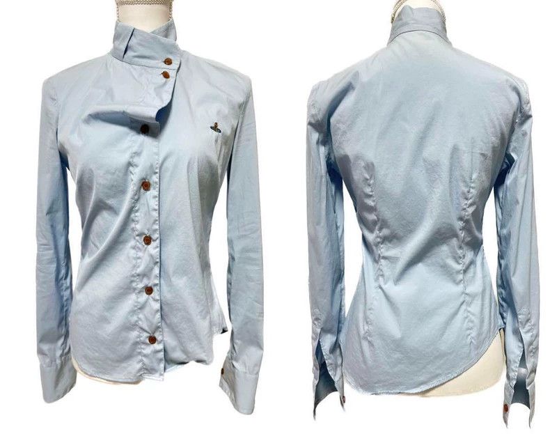 Vivienne Westwood Vivienne Westwood Light blue shirt Size XS / US 0-2 / IT 36-38 - 8 Thumbnail