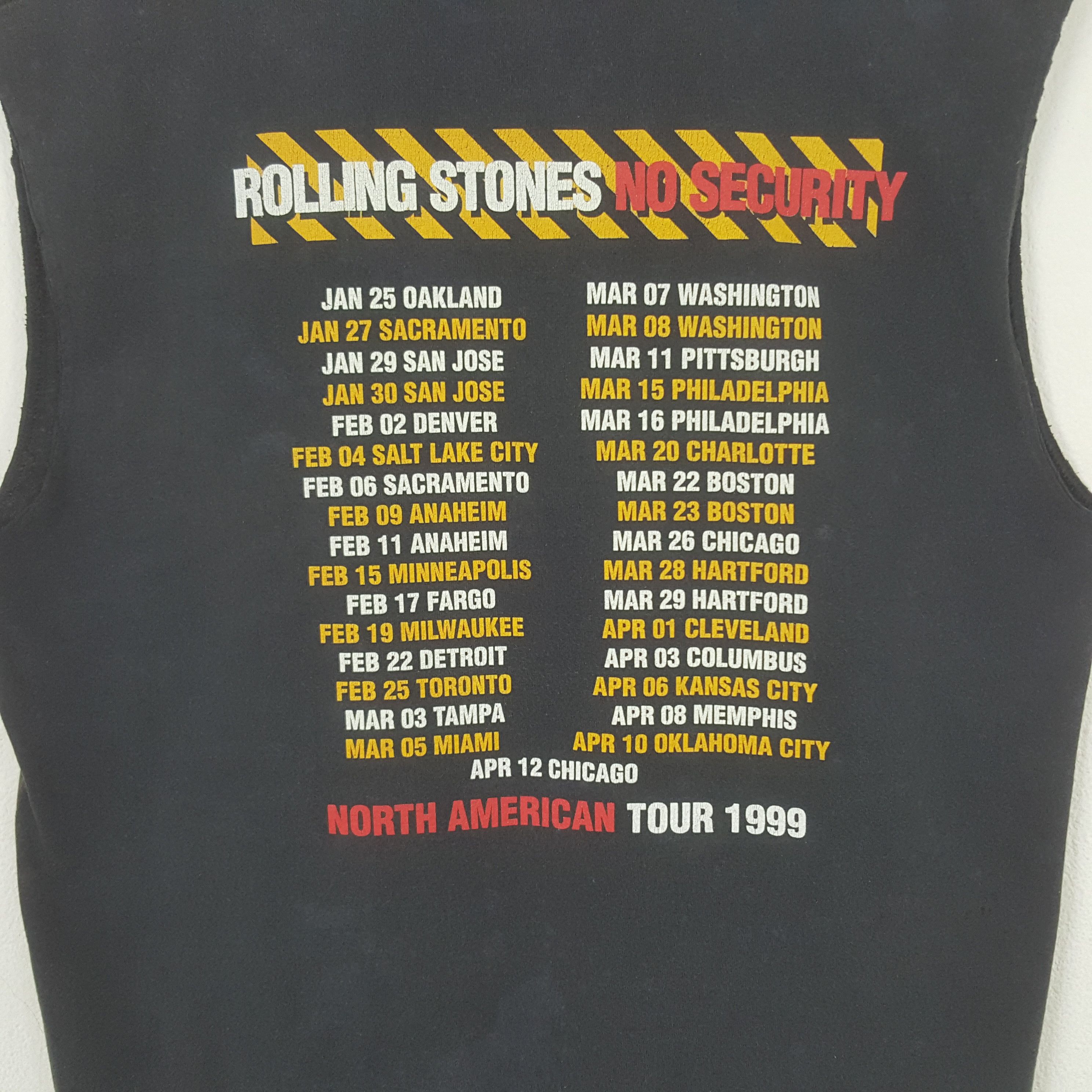 Band Tees Vintage Rolling Stone North American Tour 1999 Tank Shirt Size US M / EU 48-50 / 2 - 4 Thumbnail