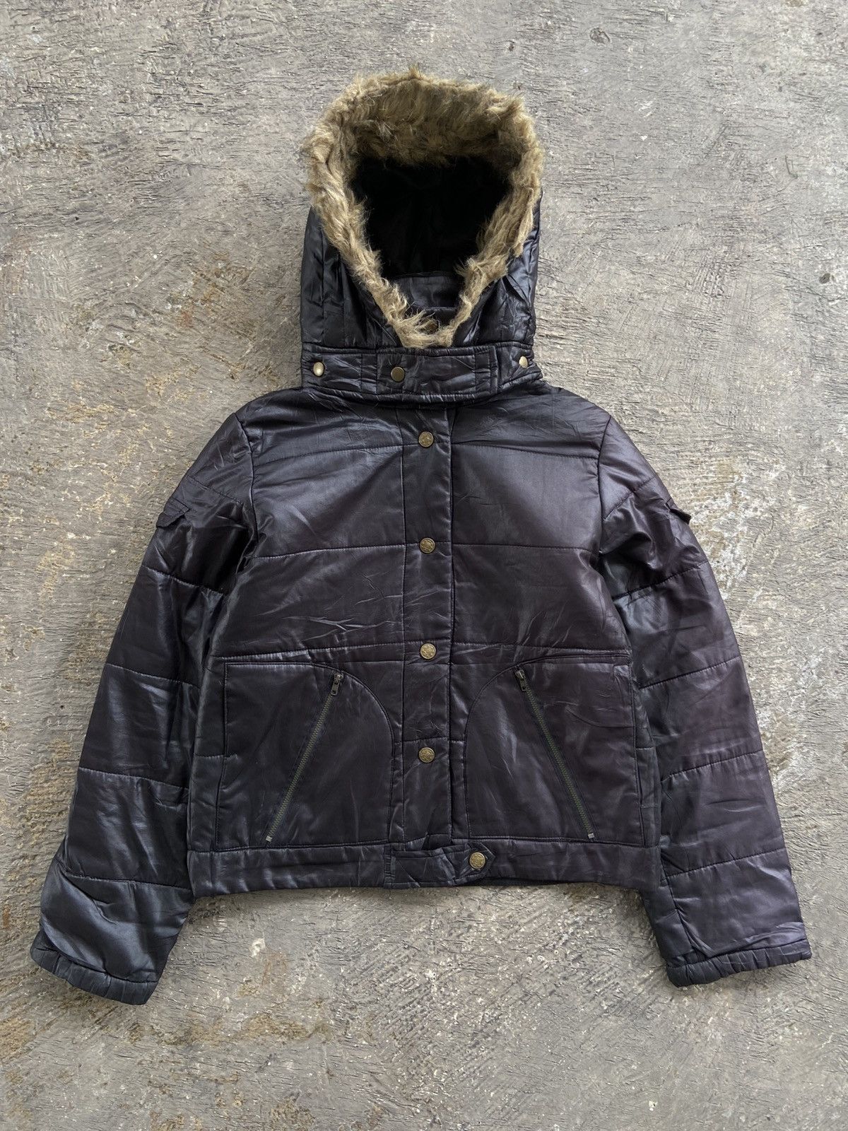 Japanese Brand 2000s ChouChou - Vkei Style Boxy Fur Jacket Size M / US 6-8 / IT 42-44 - 1 Thumbnail