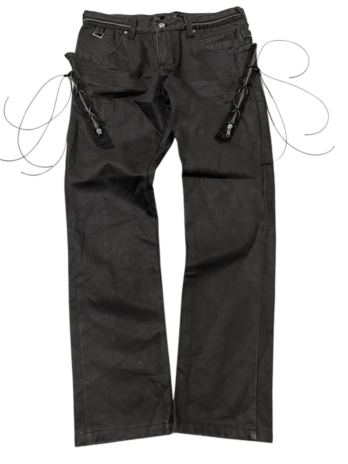 If Six Was Nine × Japanese Brand × Loveless Lovelessism wax japanese punk bondage pants Size US 30 / EU 46 - 2 Thumbnail