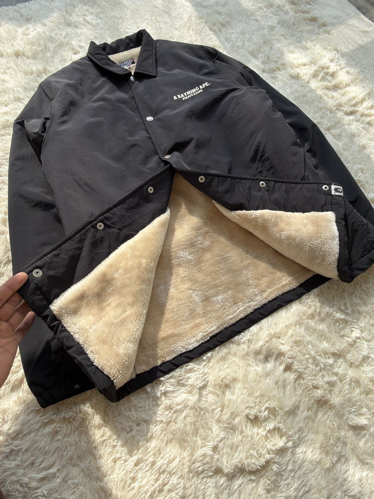 Bape Rare Bathing Ape BAPE Pirate Store Fleece pile Lined Jacket Size US XL / EU 56 / 4 - 5 Thumbnail
