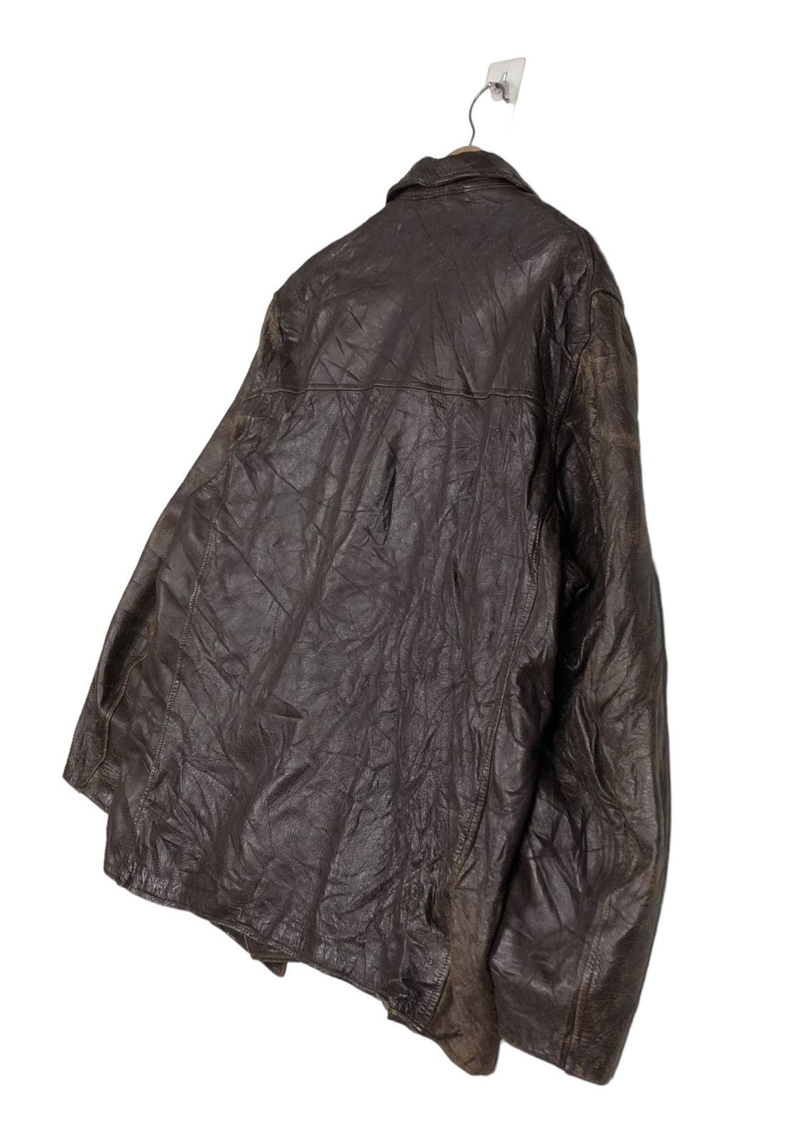 Japanese Brand 🔥VINTAGE GENUINE BIKER LEATHER JACKET MIC CUIR ST LAURENT Size US M / EU 48-50 / 2 - 10 Thumbnail