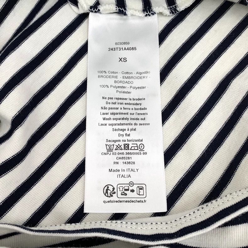 Dior Dior Color-blocked striped letter embroidery cotton short- Size XS / US 0-2 / IT 36-38 - 7 Thumbnail