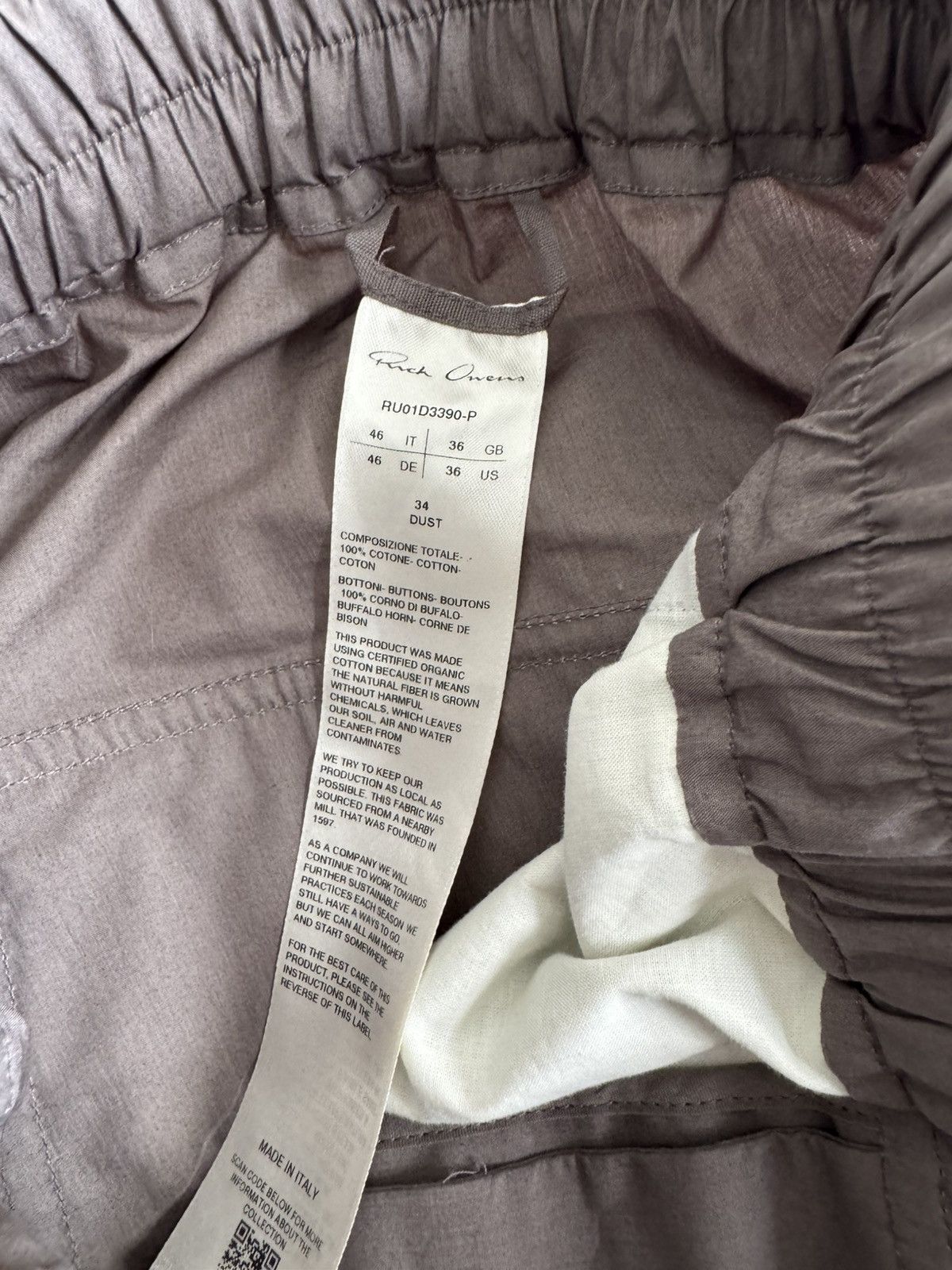 Rick Owens Dark Dust drop crotch light trouser Size US 30 / EU 46 - 7 Thumbnail